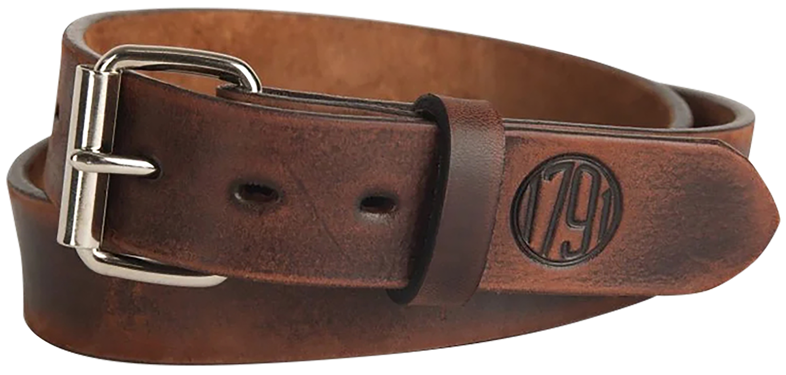 1791 Gunleather BLT014246VTGA 01 Gun Belt Vintage Leather 42/46 1.50" Wide Buckle Closure