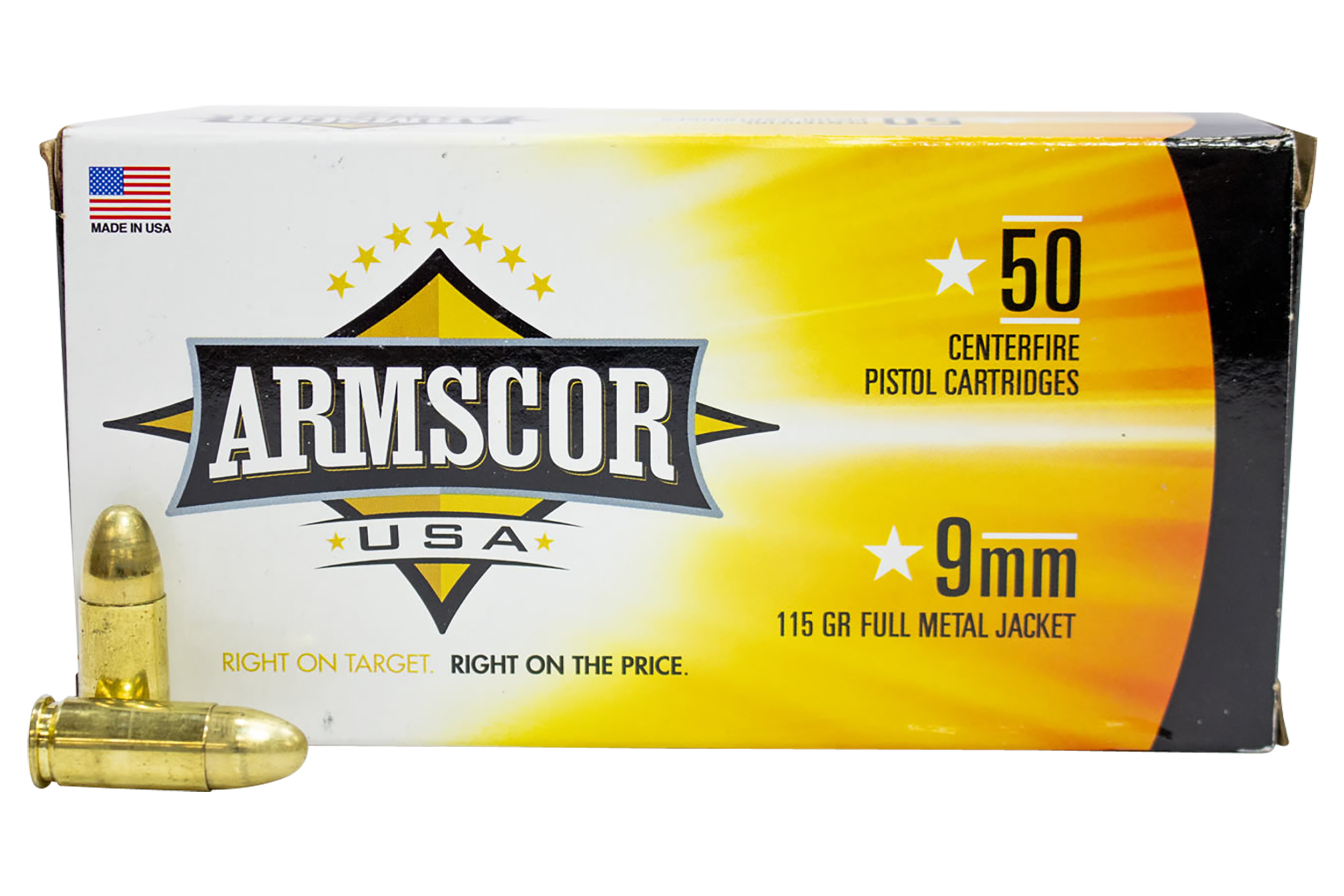 Armscor FAC92N USA 9mmLuger 115gr Full Metal Jacket 50 Per Box/20 Case