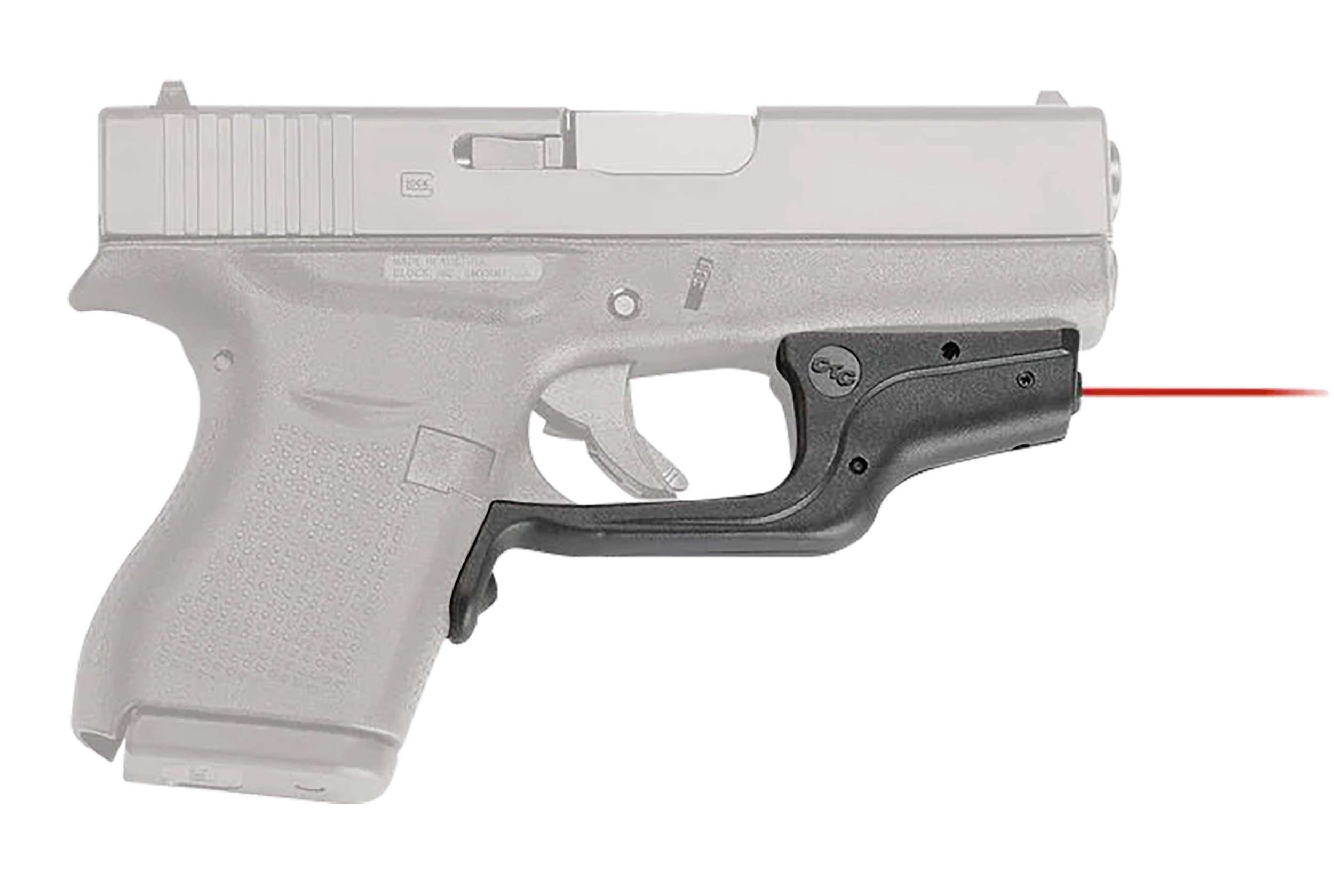 Crimson Trace 0143801 LG-443 Laserguard  Compatible w/Glock 42/43, Red Laser Black Polymer