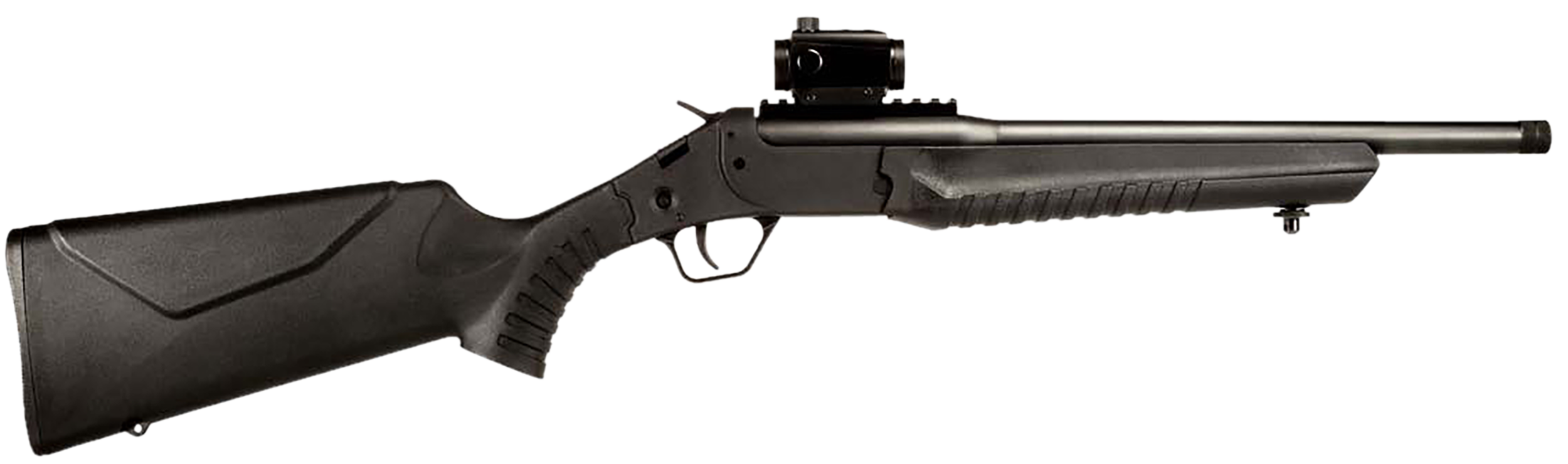 Rossi LWC300BBKRD LWC w/Optic 300 Blackout 1rd 16.50" Black Oxide Threaded Barrel, Black Picatinny Rail Steel Receiver, Black Fixed Synthetic Stock, Crimson Trace CTS103 Red Dot