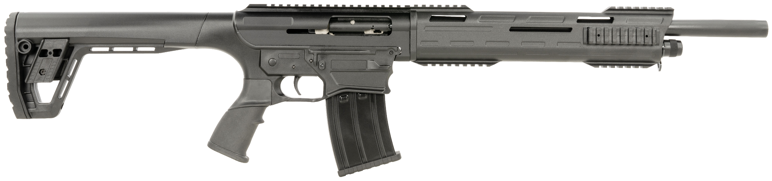 Tokarev USA 21000103 TAR  12 Gauge Semi-Auto 3" 5+1 18.50" Black Steel Barrel, Black Receiver w/Picatinny Rail, Black Fixed Synthetic Stock