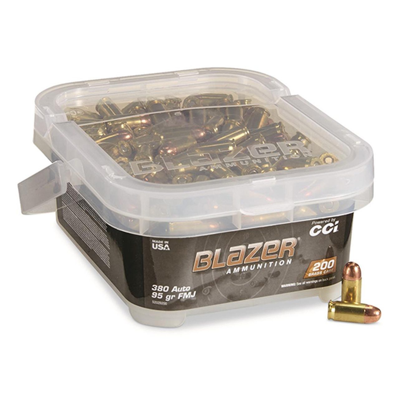 CCI BLAZER BRASS 380 95GR FMJ 200RD
