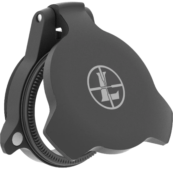 Leupold 114756 Alumina Scope Cover Matte Black Aluminum 24mm Objective Screw On Mount Flip Open