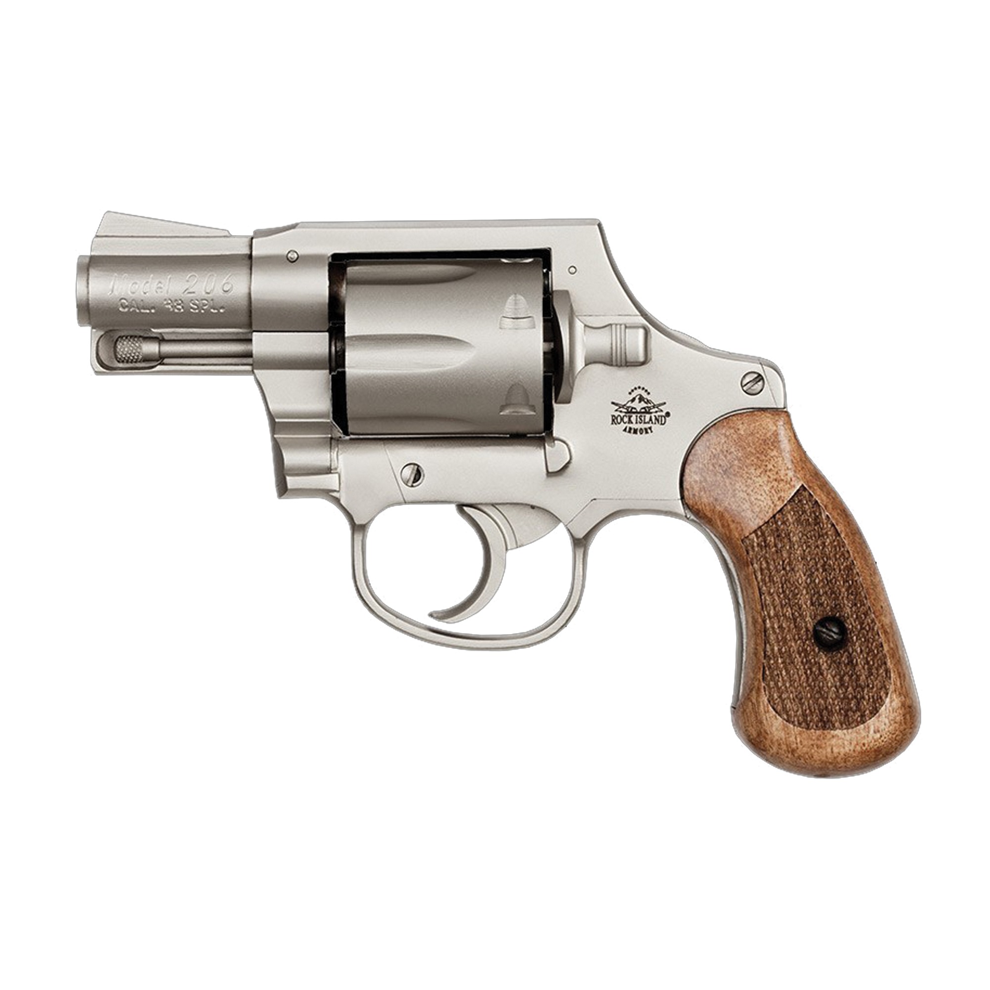 ROCK ISLAND M206 38SPL 2" 6RD NKL