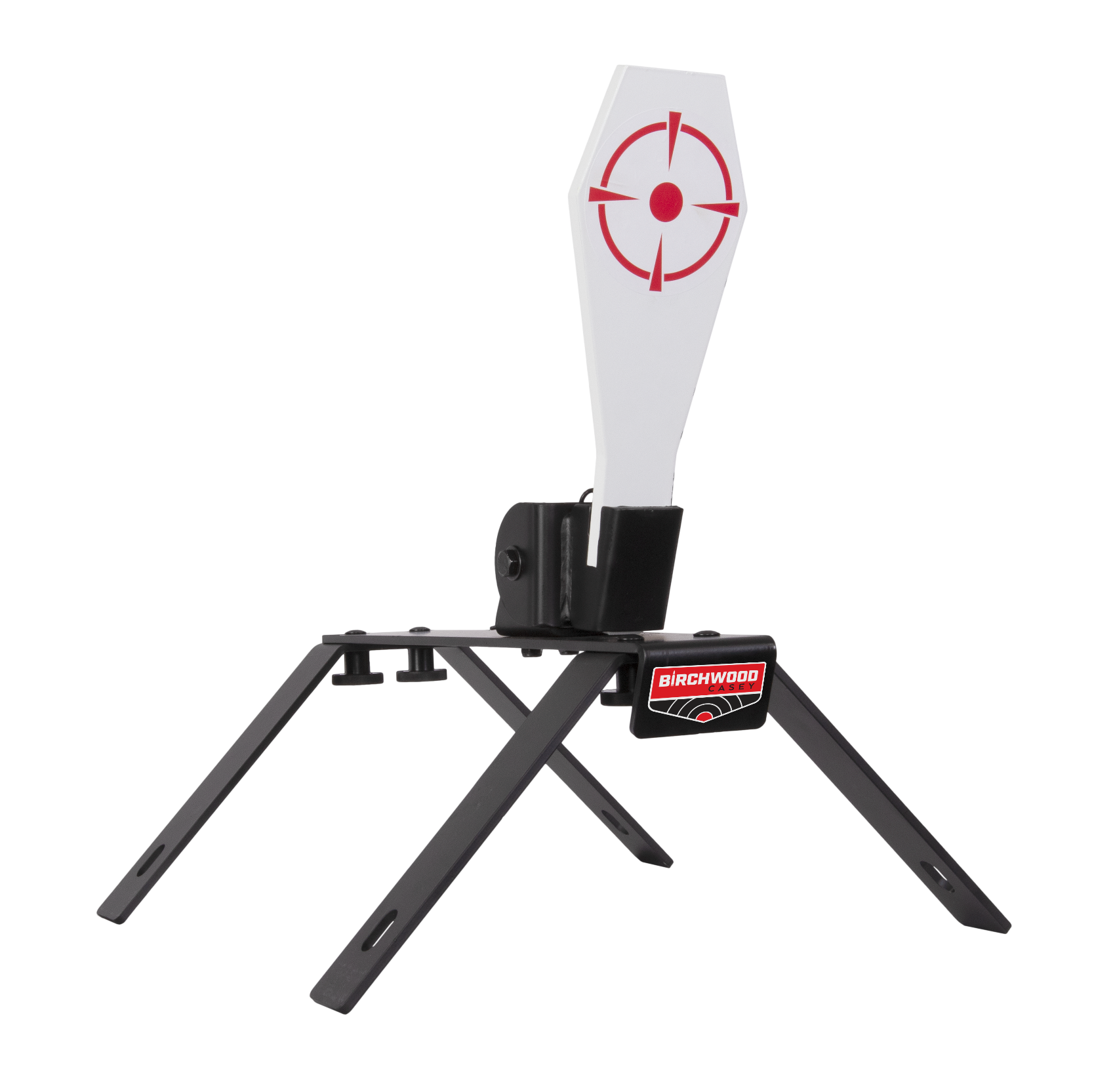 Birchwood Casey S7540 Spring Loaded Popper Target Black AR500 Steel Standing