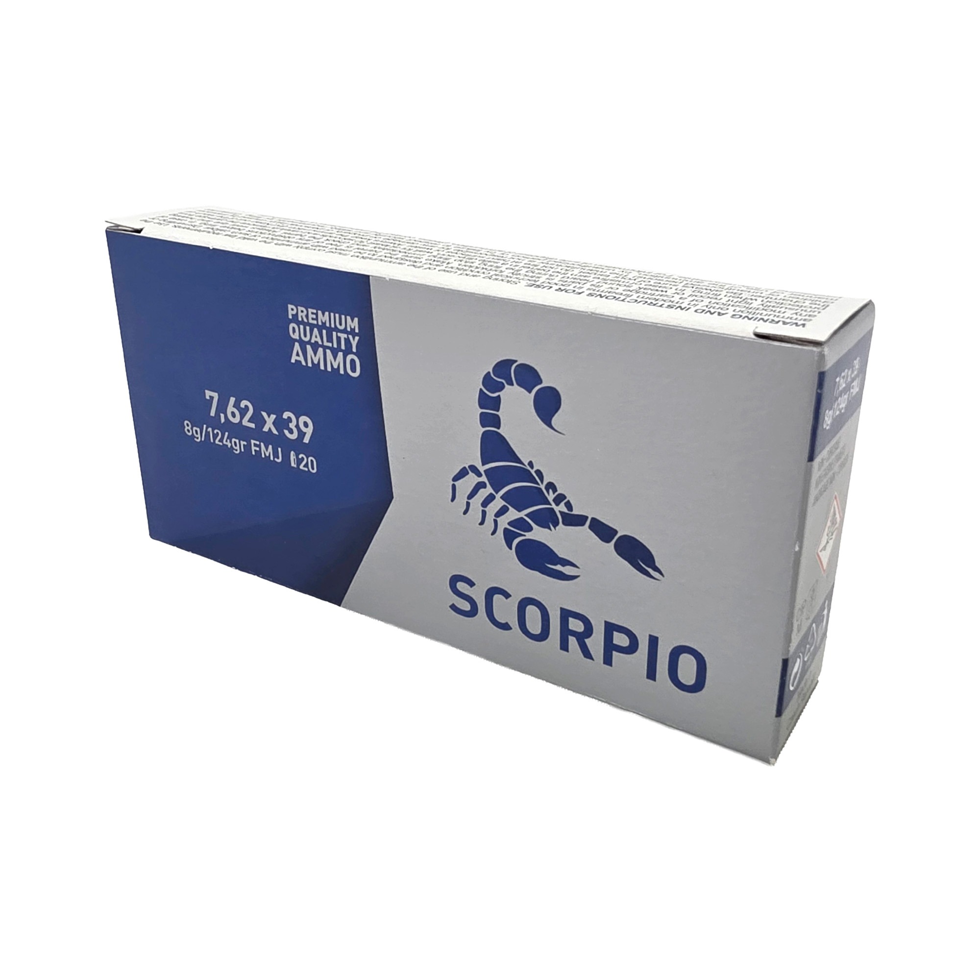 STV Scorpio 7.62x39mm 124gr FMJ 20rd Box
