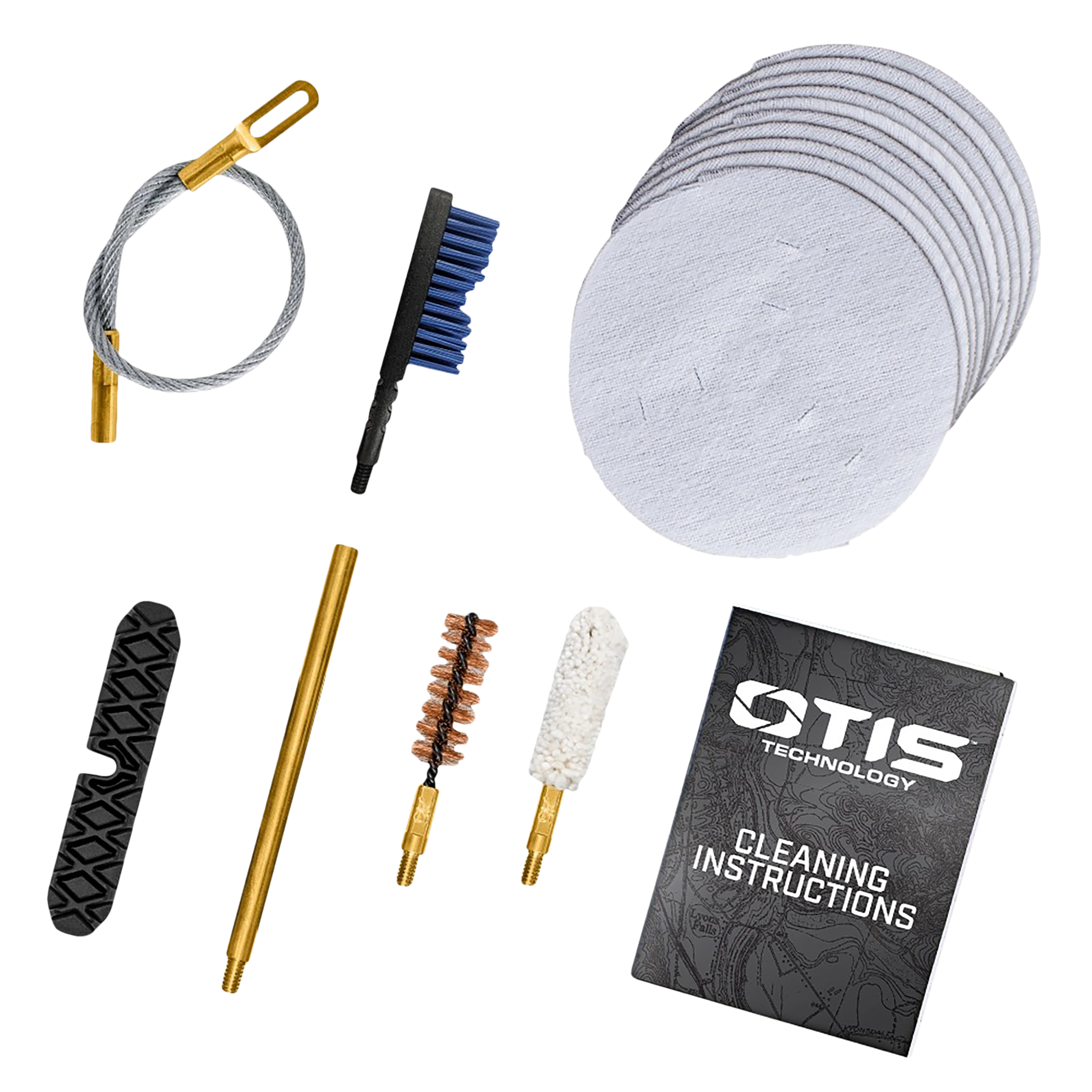 Otis FG70145 Patriot Cleaning Kit 45 Cal Pistol/ 15 Pieces Yellow Plastic Box Case