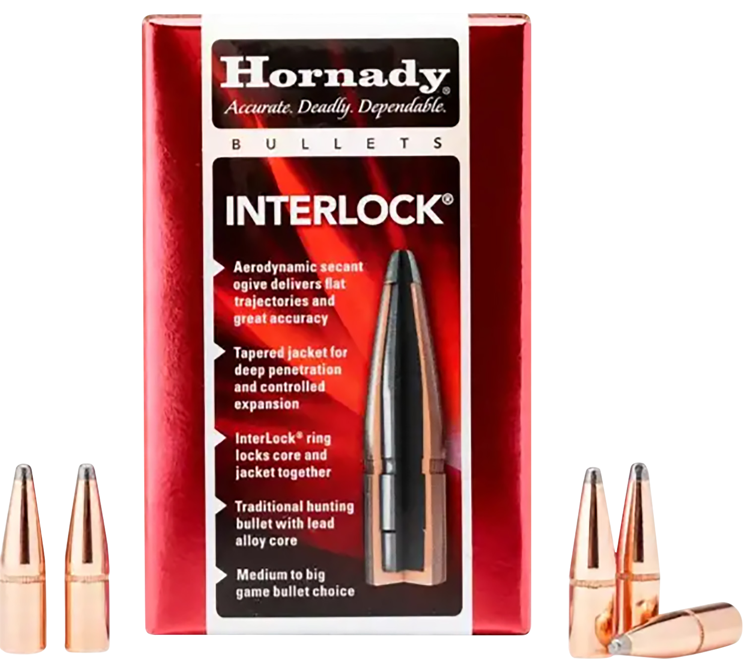 Hornady 3232 InterLock  8mm .323 150 gr Soft Point 100 Per Box/ 15 Case