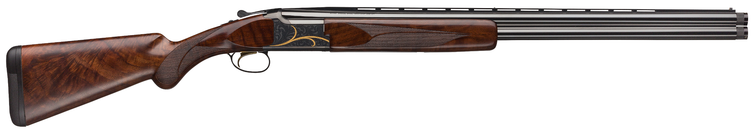 Browning 018117304 Citori Gran Lightning 12 Gauge 3" 2rd 28" Blued Barrels, Engraved Receiver With Gold Accents, American Black Walnut Stock With Lightening Style Grip