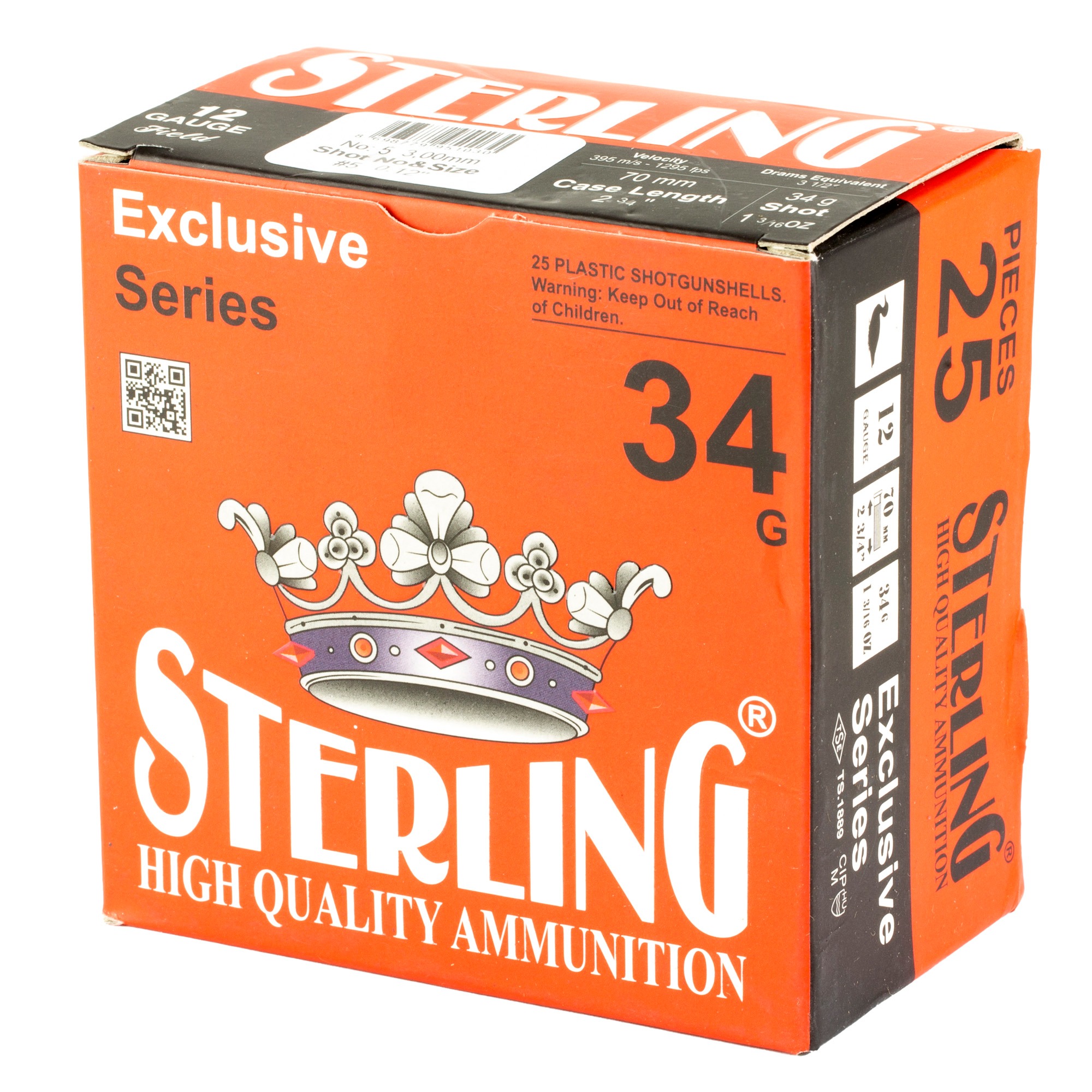 STERLING EXCLSV 12GA 2.75" #5 25/250