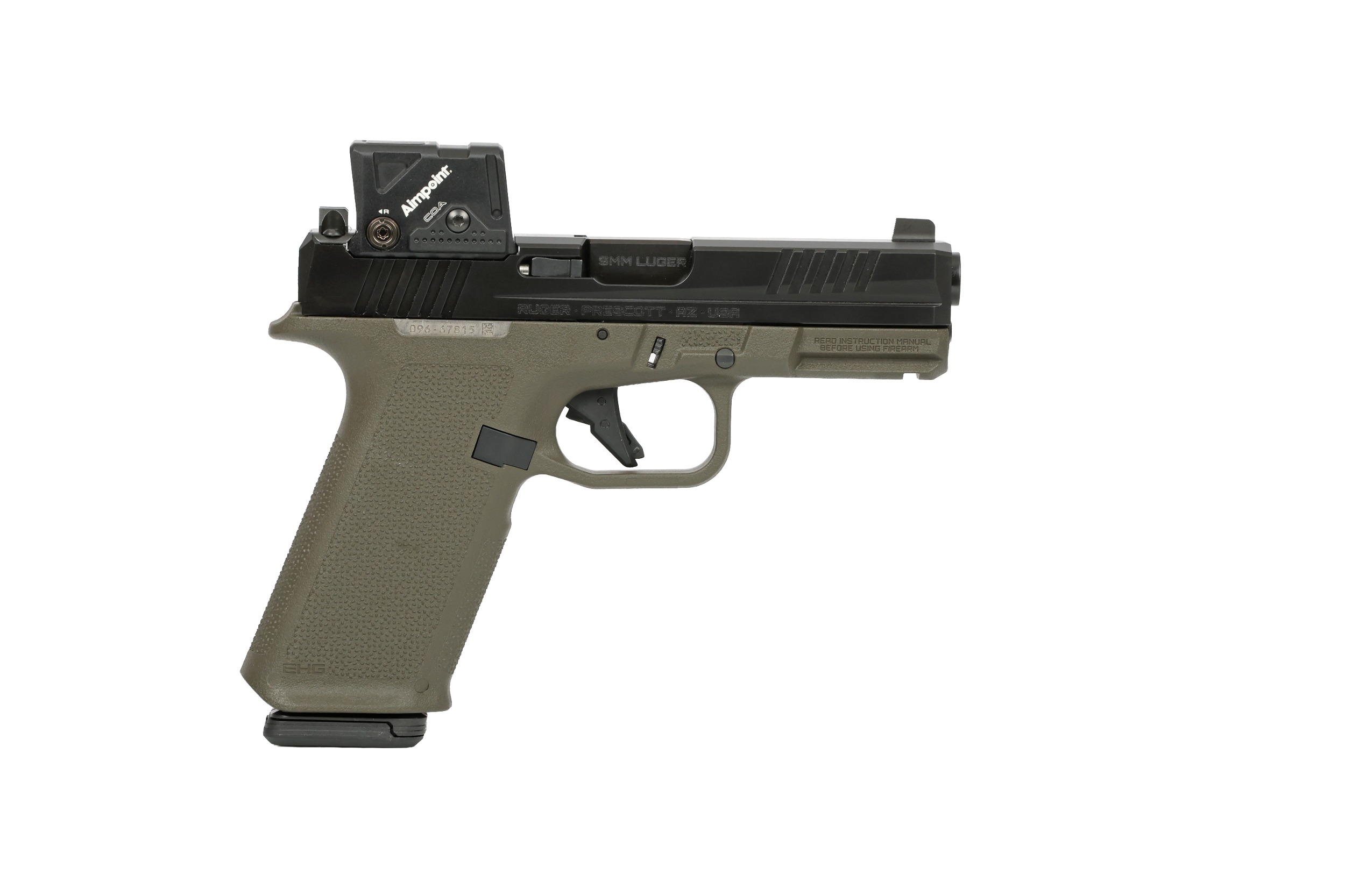 Ruger RXM 9mm 4" 17rd ODG Aimpoint COA Pistol