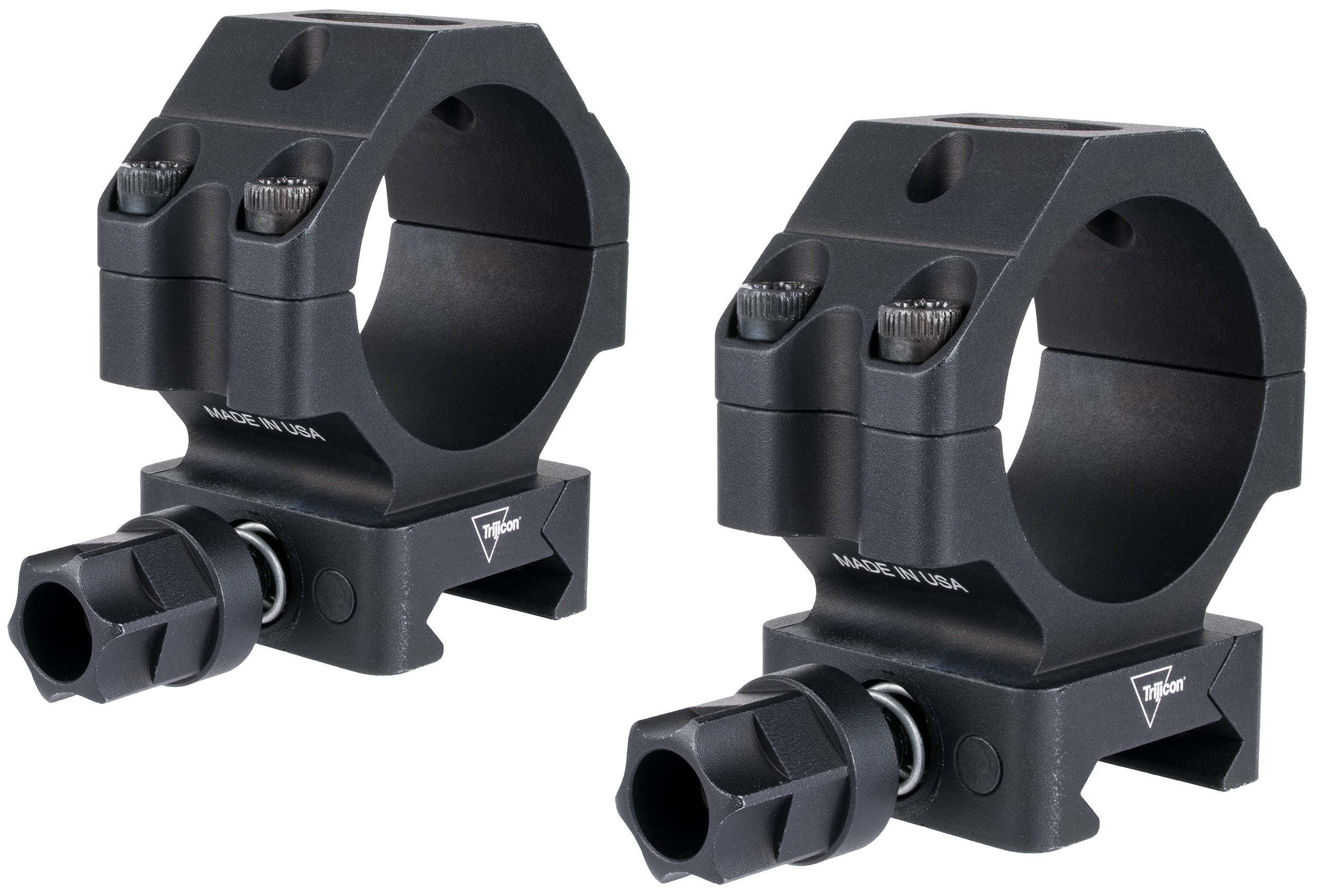 Trijicon AC22069 Scope Rings with Q-LOC Technology  Matte Black  34mm Medium