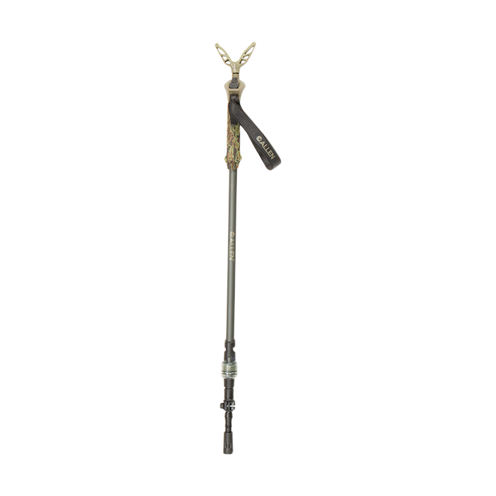 Allen 21447 Axial EZ-Stik Shooting Stick Monopod made of Matte Beetle Green Aluminum with Rubber Foot, Push Button Auto Slide Action, Post Attachment System & 29-61" Vertical Adjustment