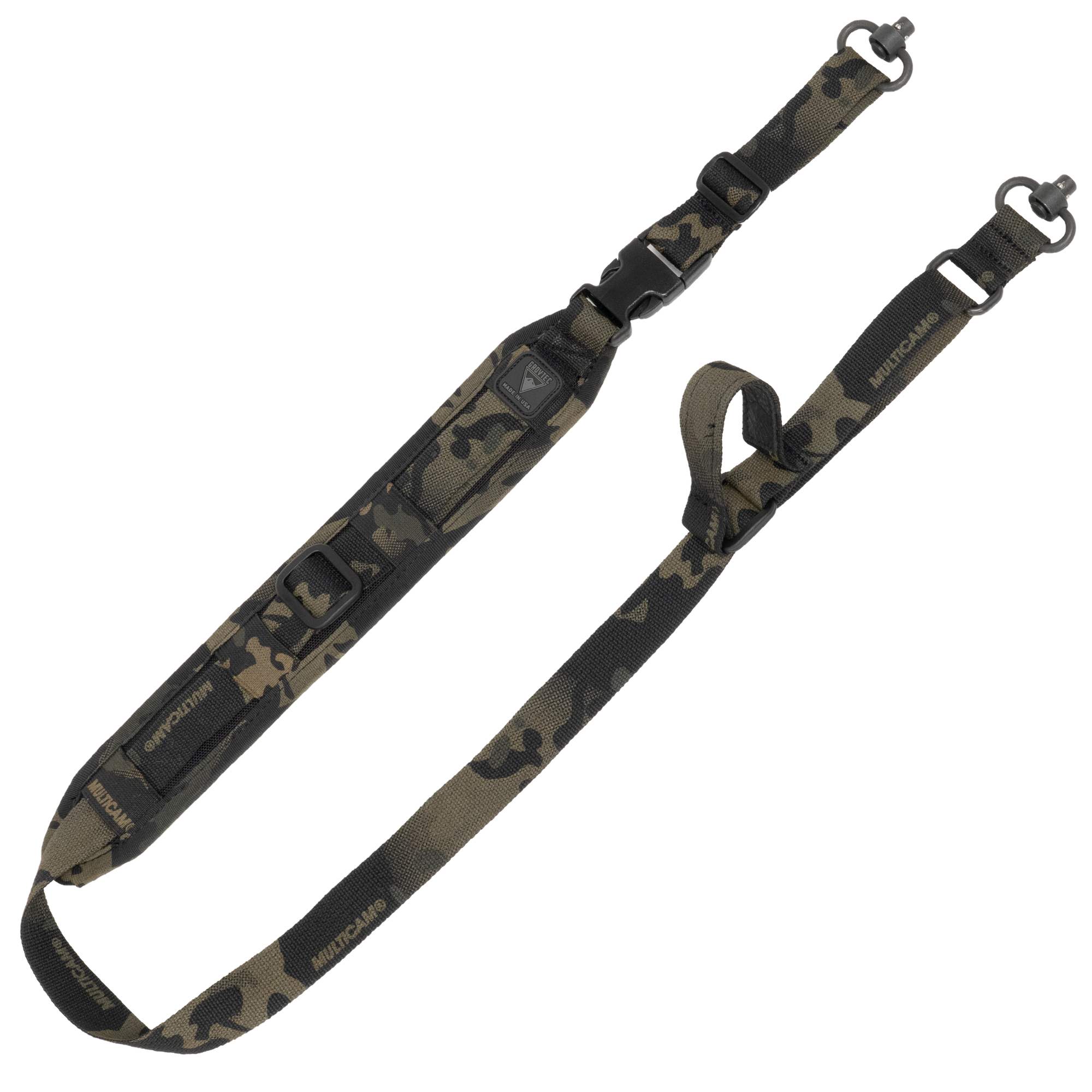 GrovTec US Inc GTSL326 QS 2-Point Sentinel Black Multi-Cam Adjustable Rifle/Shotgun