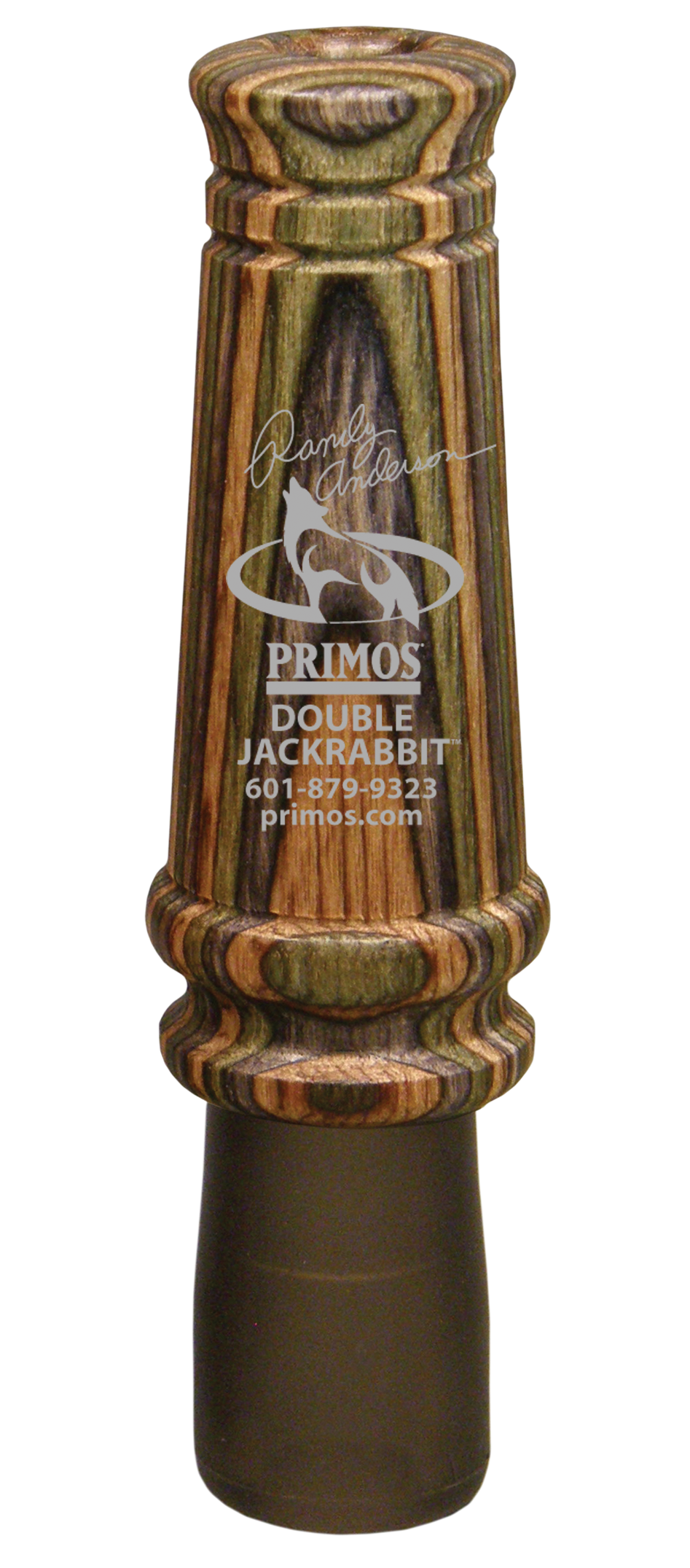 Primos 366 Randy Anderson Double Jackrabbit Open Call Double Reed Rabbit Sounds Attracts Predators Multi Color Laminated Wood