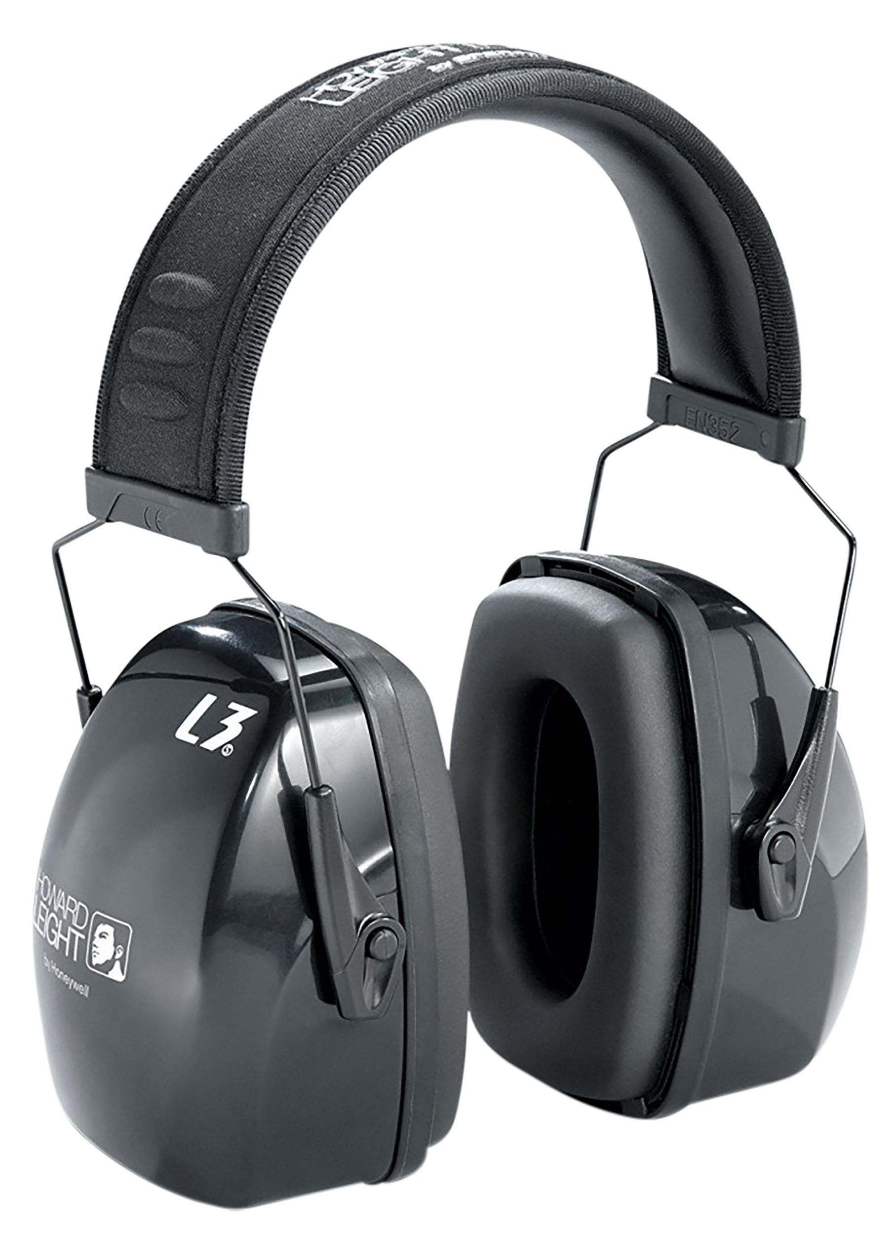 Howard Leight R03318 Leightning L3 Passive Muff 30 dB Over the Head Black Adult 1 Pair