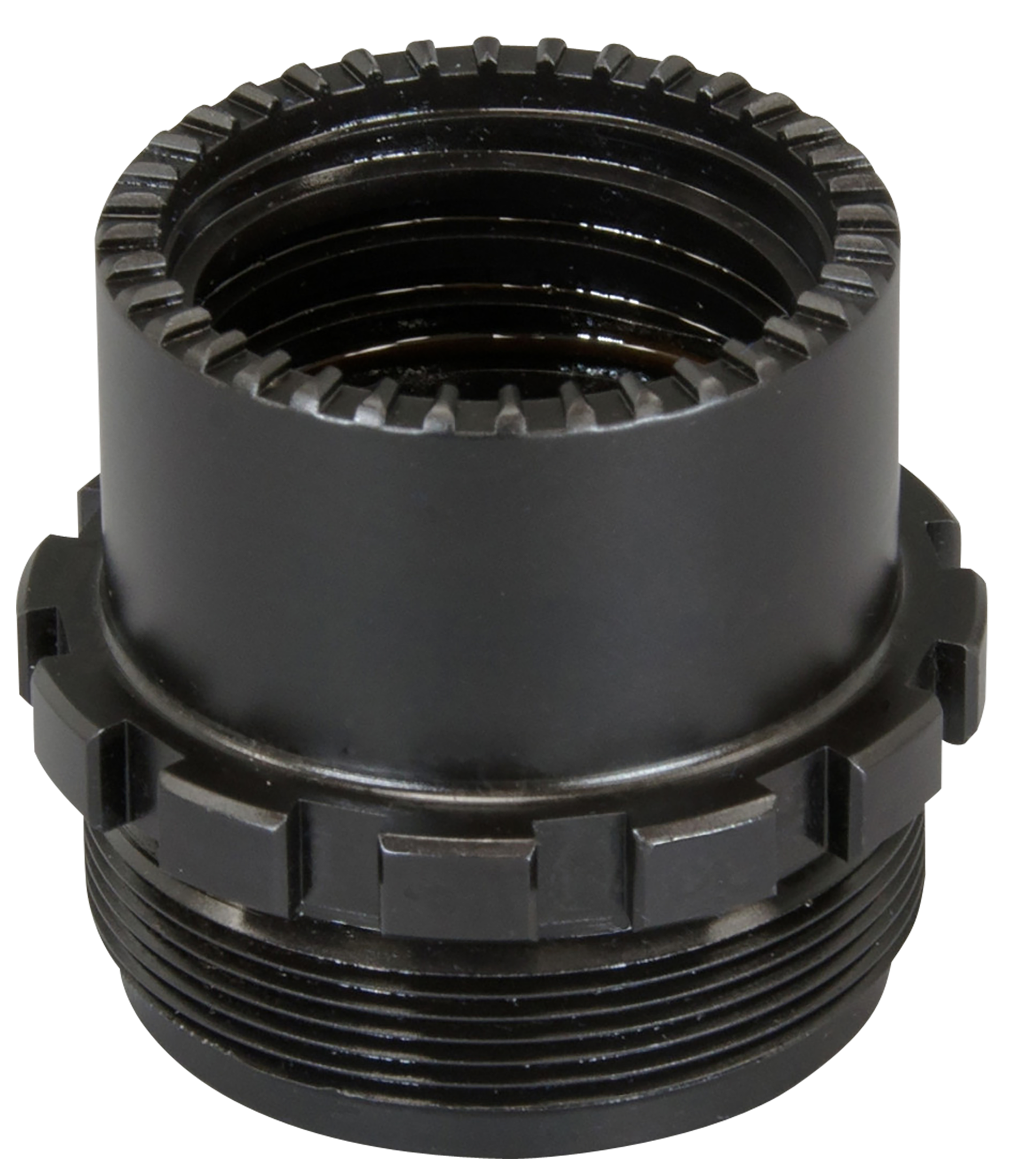 Yankee Hill 3060 Phantom QD Adapter 1-3/8"-24 tpi, Black Stainless Steel
