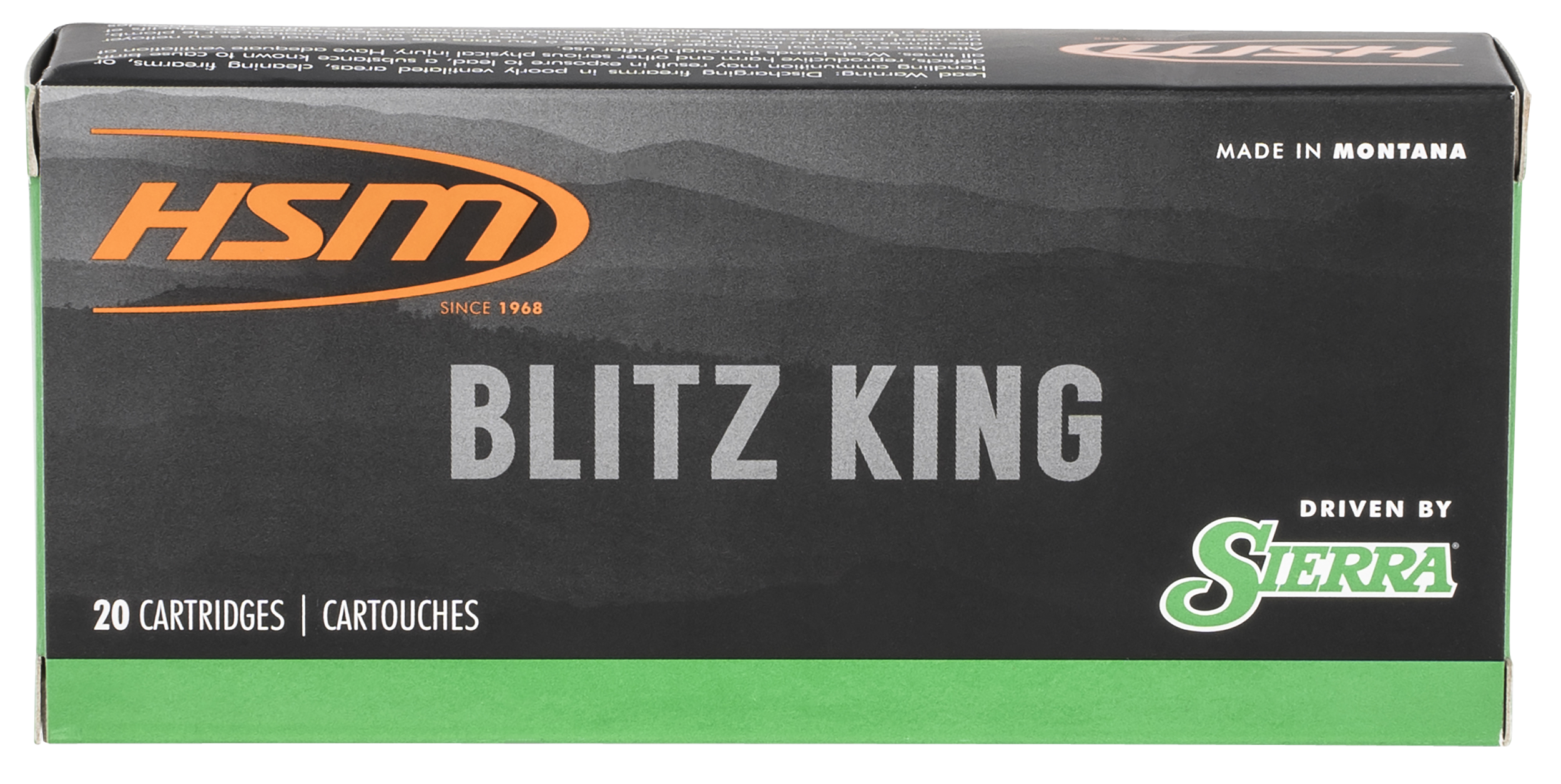 HSM 2225020N Varmint 22-250 Rem 55 gr Sierra BlitzKing 20 Per Box/ 25 Case