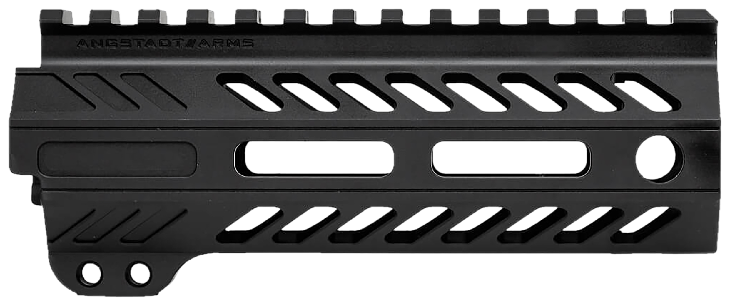Angstadt Arms AA055HGMLT Ultra Light Handguard made of Aluminum with Black Anodized Finish, M-LOK Style, Picatinny Rail & 5.50" OAL for AR-15 Includes Hardware