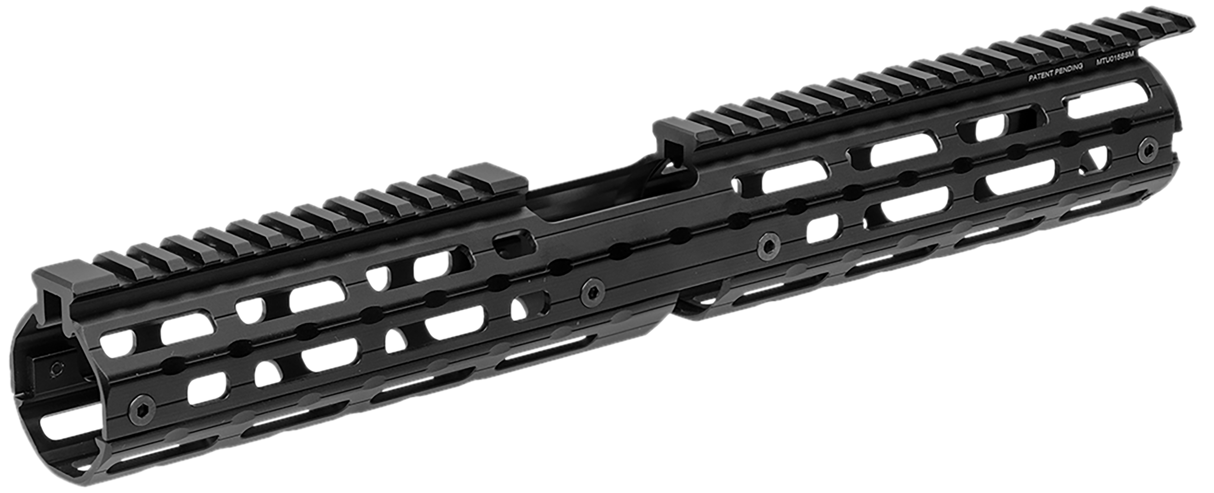 Leapers MTU015SSM Quad Rail Handguard Aluminum Matte Black Receiver