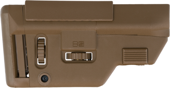 B5 Systems CPS1306 Precision Coyote Brown Synthetic Adjustable with Cheek Riser Fits AR-Platform