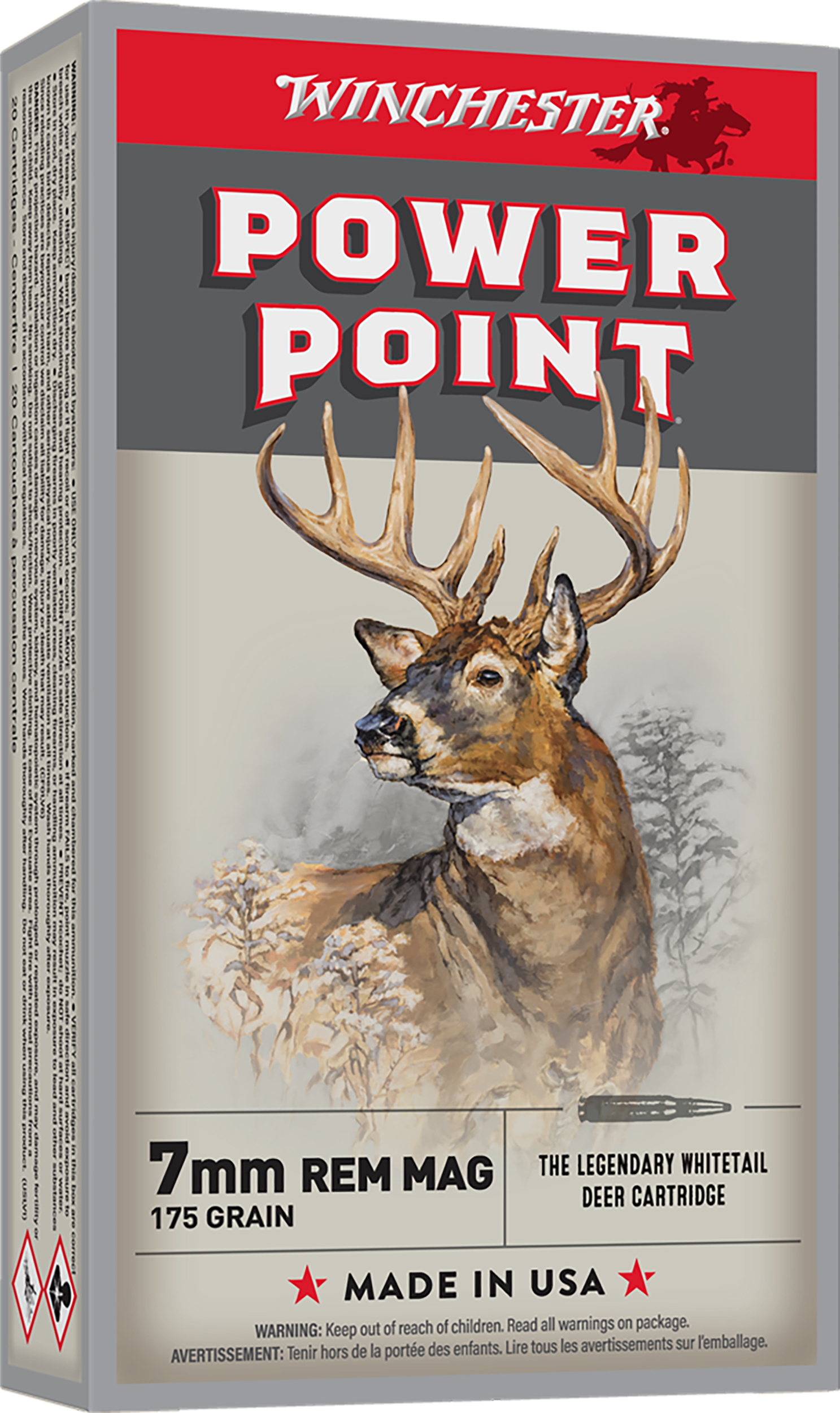Winchester Ammo X7MMR2 Super X 7mmRemMag 175gr Power Point 20 Per Box/10 Case