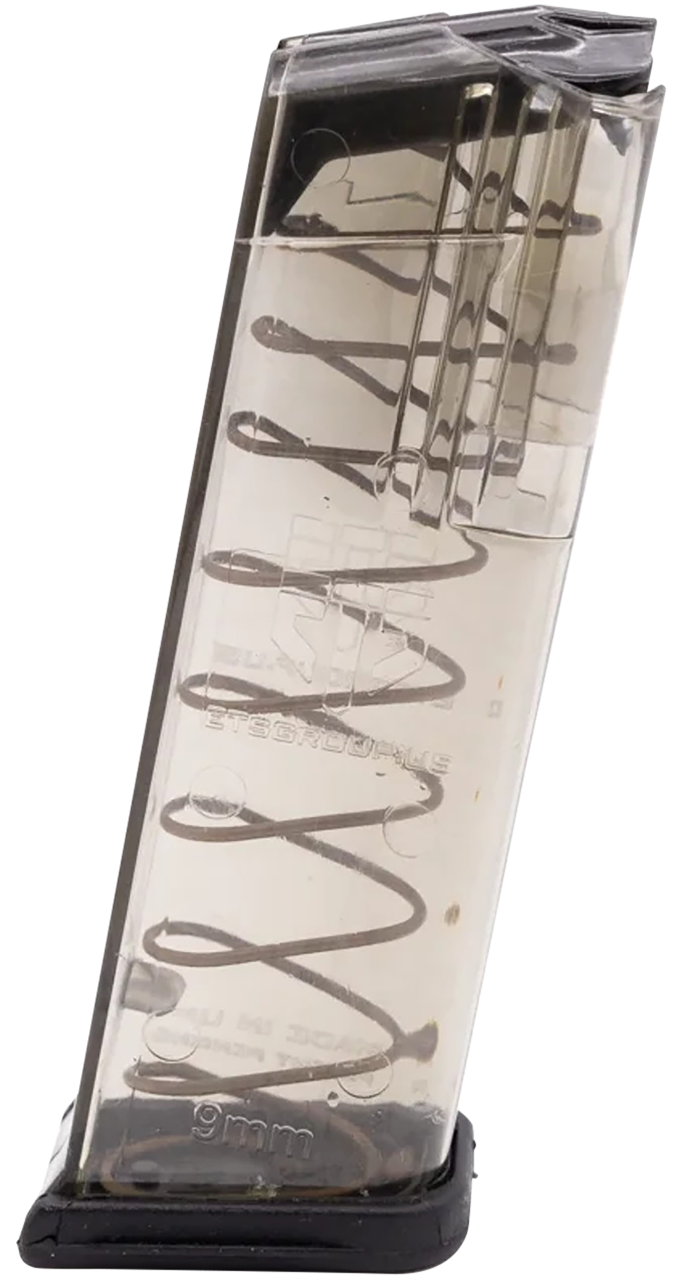ETS Group GLK19 Pistol Mags  15rd 9mm Luger Compatible w/ Glock 26/19 Gen1-5 Clear Polymer