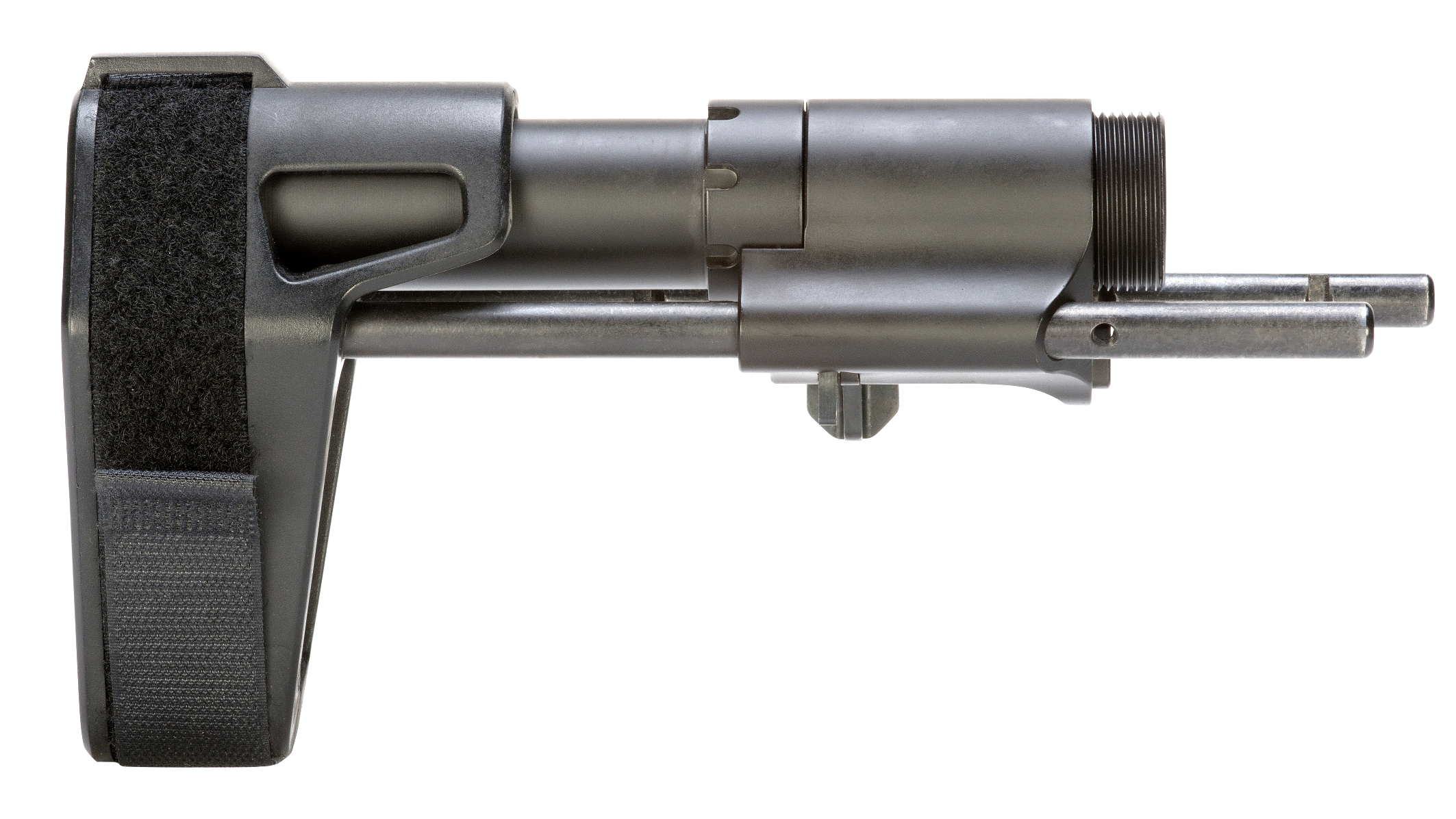 SB Tactical PDW01SB PDW Black Elasto-Polymer 3-Position Adjustable for AR-Platforms (Tube Included)