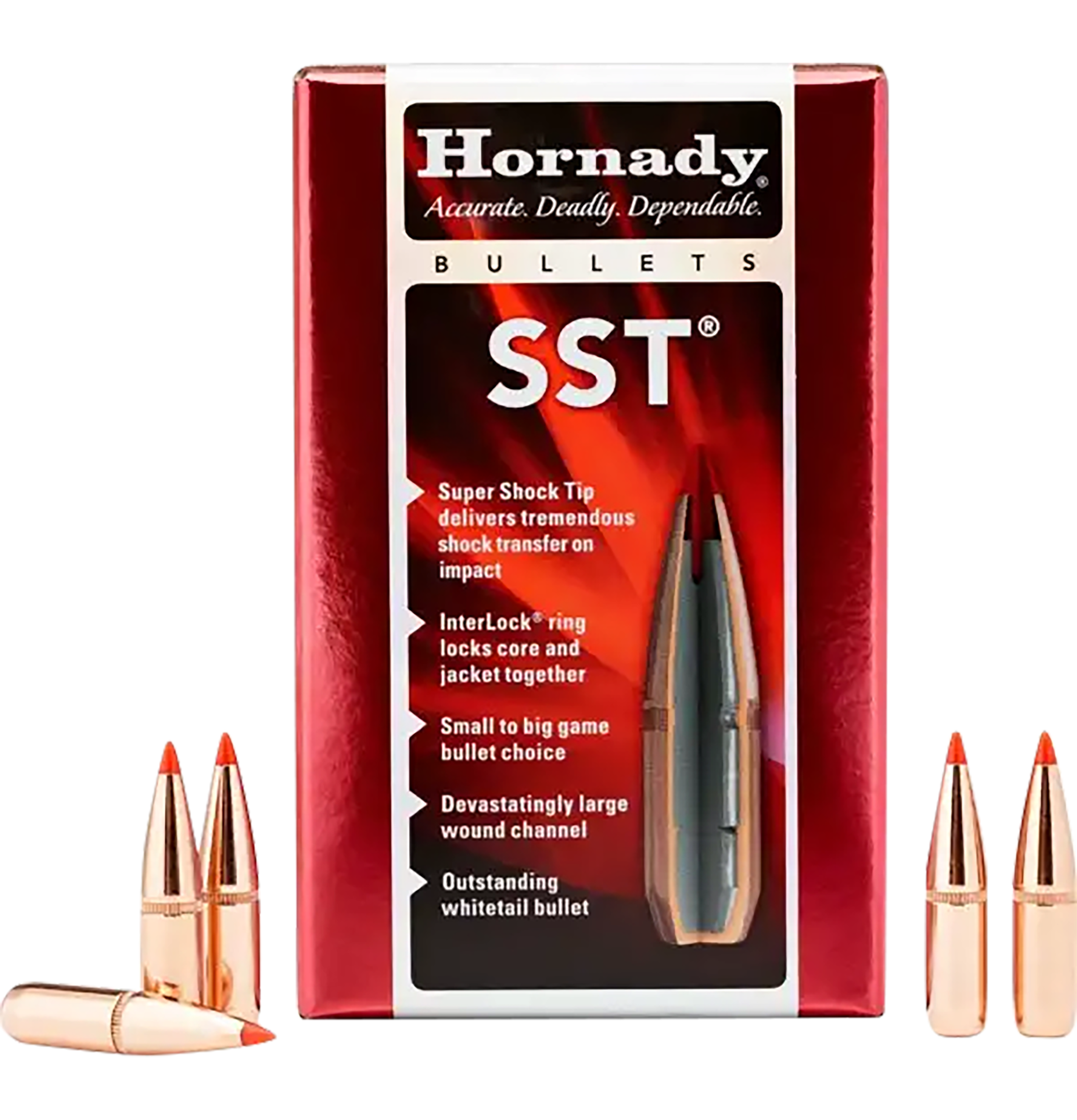 Hornady 24532 SST 6mm .243 95 gr Super Shock Tip 100 Per Box/ 25 Case