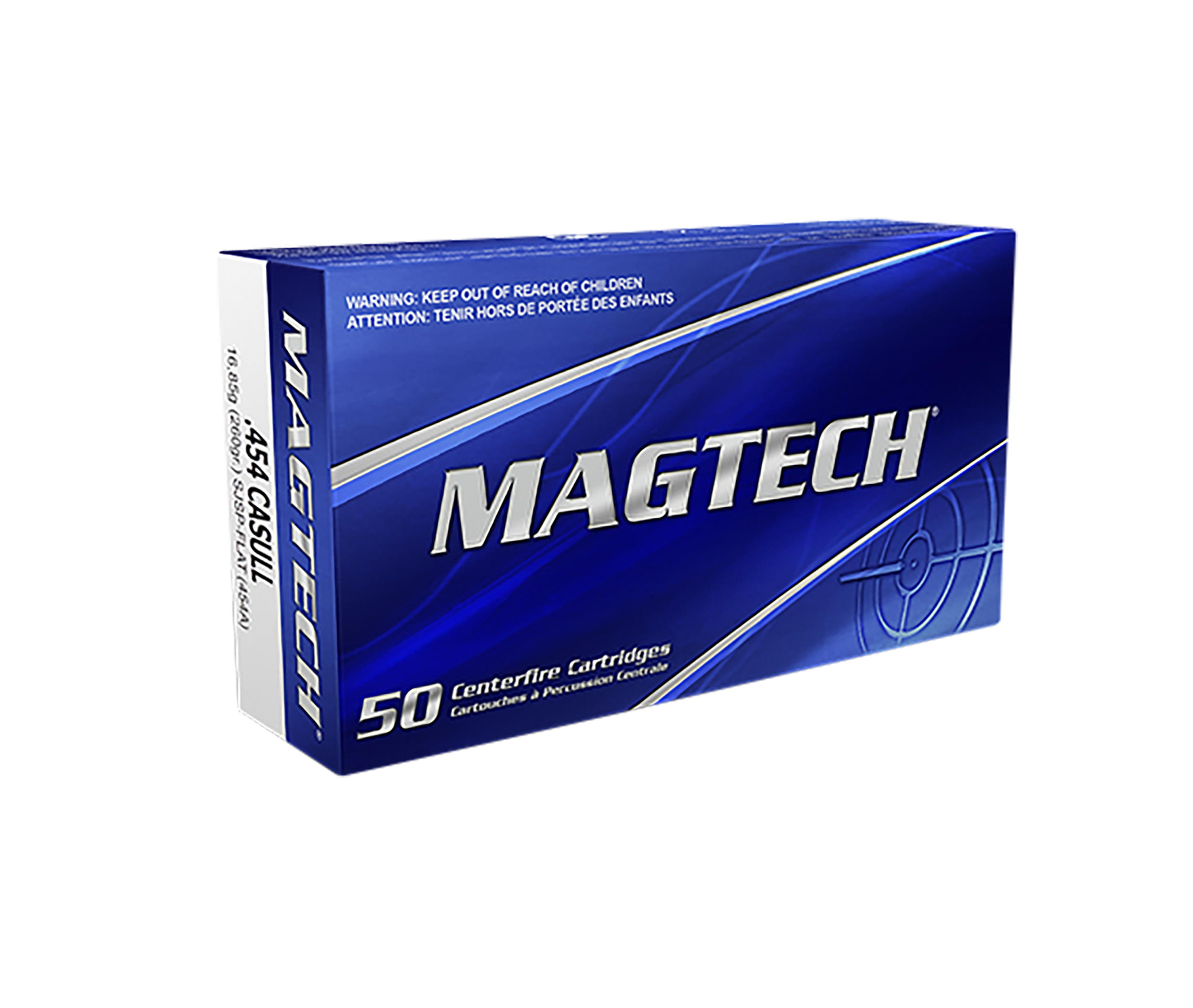 Magtech 454A Range/Training 454Casull 260gr Semi Jacketed Soft Point Flat 20 Per Box/50 Case