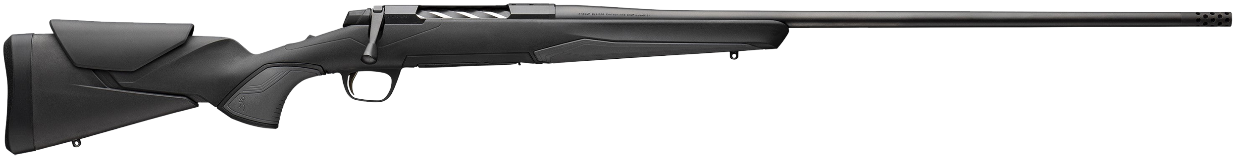 Browning 036003294 X-Bolt 2 Hunter Full Size 6.5 PRC 3+1 24" Matte Black Threaded Sporter Barrel, Matte Black Drilled & Tapped Steel Receiver, Black Adjustable Vari-Tech w/Grip Module Synthetic Stock