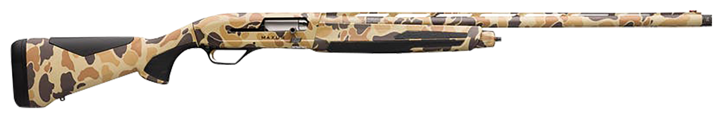 Browning 011740204 Maxus II 12 Gauge 3.5" 4+1 (2.75") 28" Barrel, Full Coverage Vintage Tan Camo, Trimmable Synthetic Stock w/Overmolded Grip Panels, SoftFlex Cheek Pad
