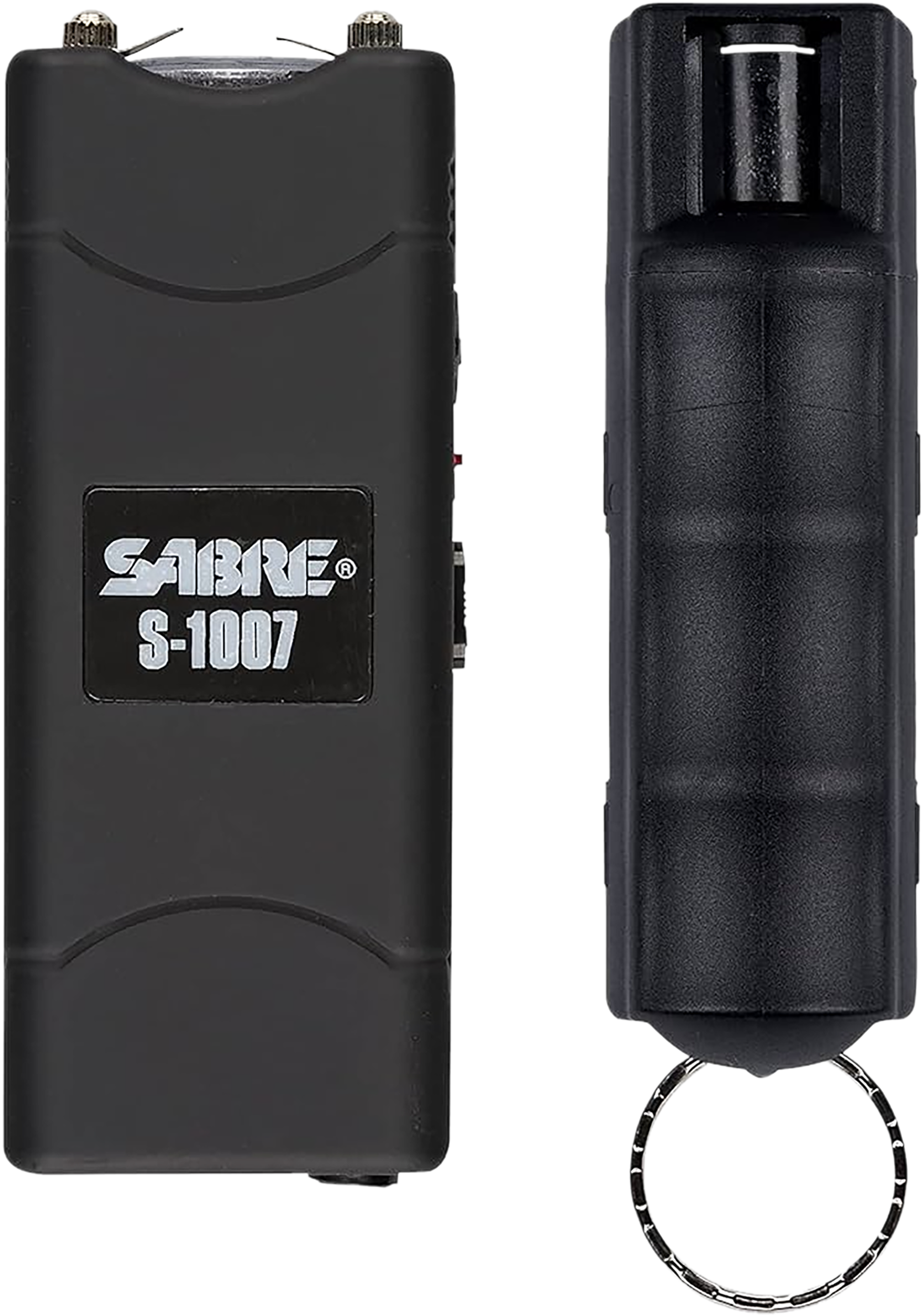 Sabre S7BHCBK Multi-Range Protection Pack Black Plastic 1.6 uC Pain Rating Includes Pepper Spray/Stun Gun w/Flashlight