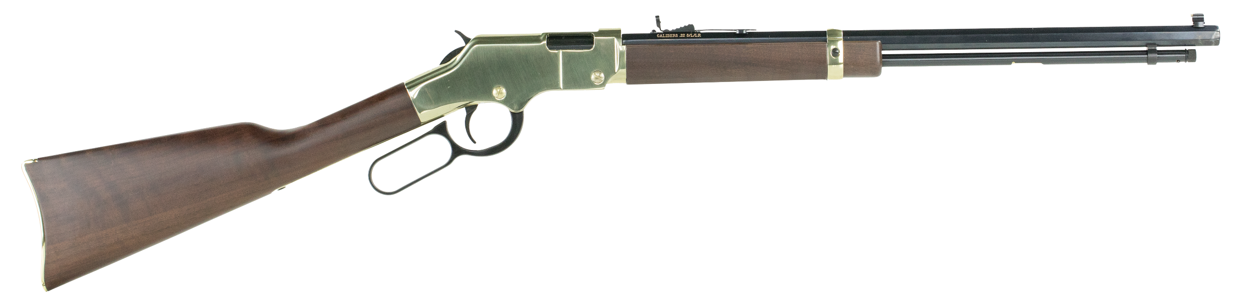 Henry H004 Golden Boy 22 LR Caliber with 16 LR/21 Short Capacity, 20" Octagon Barrel, Brasslite Metal Finish & American Walnut Stock Right Hand