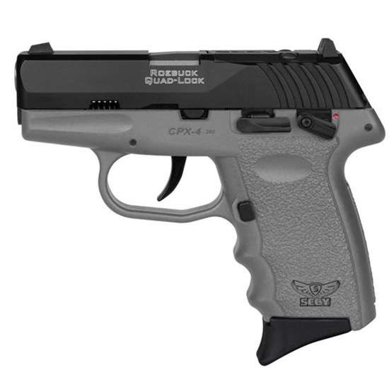 SCCY CPX4CBSGRDR 380 PST BL/S-GRY GRP D/S SAFETY
