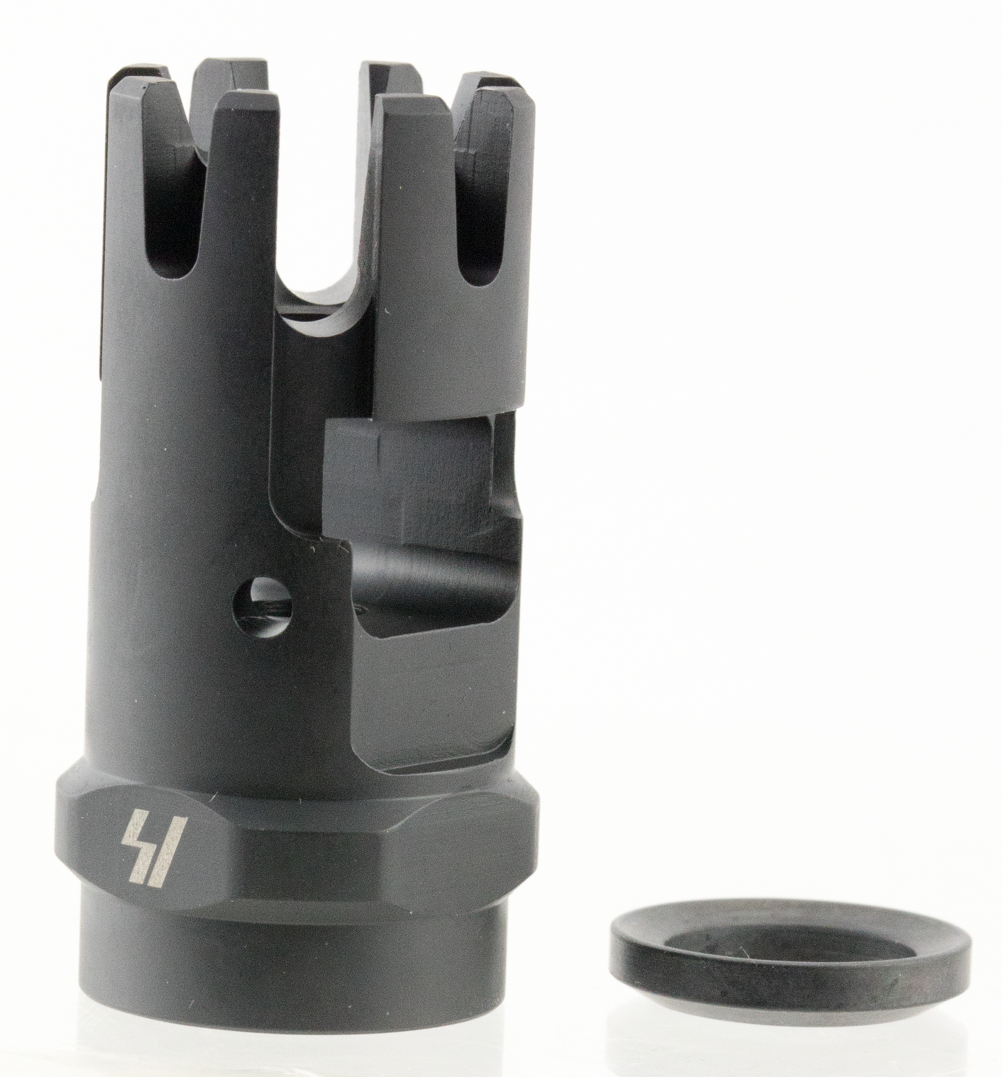 Strike Industries CCCOMP Checkmate Comp Black Steel with 1/2"-28 tpi Threads & 1.87" OAL for 223 Rem, 5.56x45mm NATO AR-Platform