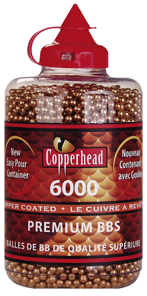Crosman 0767 Copperhead  177 Copper-Coated Steel 6000/Bottle
