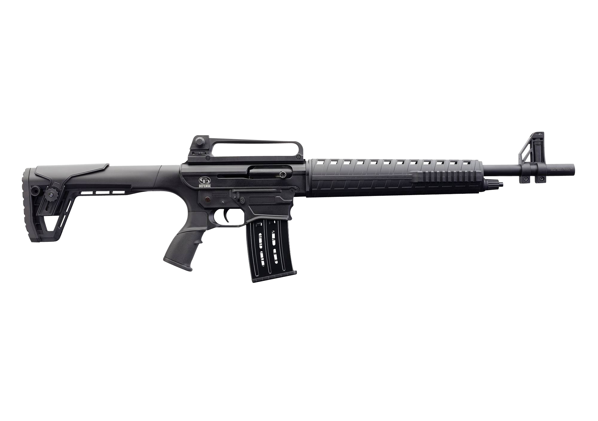 Charles Daly 930190 AR-12S  Semi-Auto 12 Gauge 5+1 3" 18.50" Blued Barrel Black Anodized Rec Black Fixed with Adjustable Comb Stock Right Hand