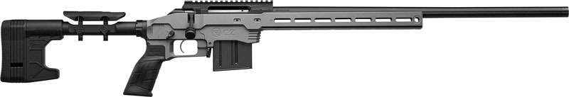 CZ 600 PLUS MDT 6MM CM 24" GREY THREADED LSS CHASSIS