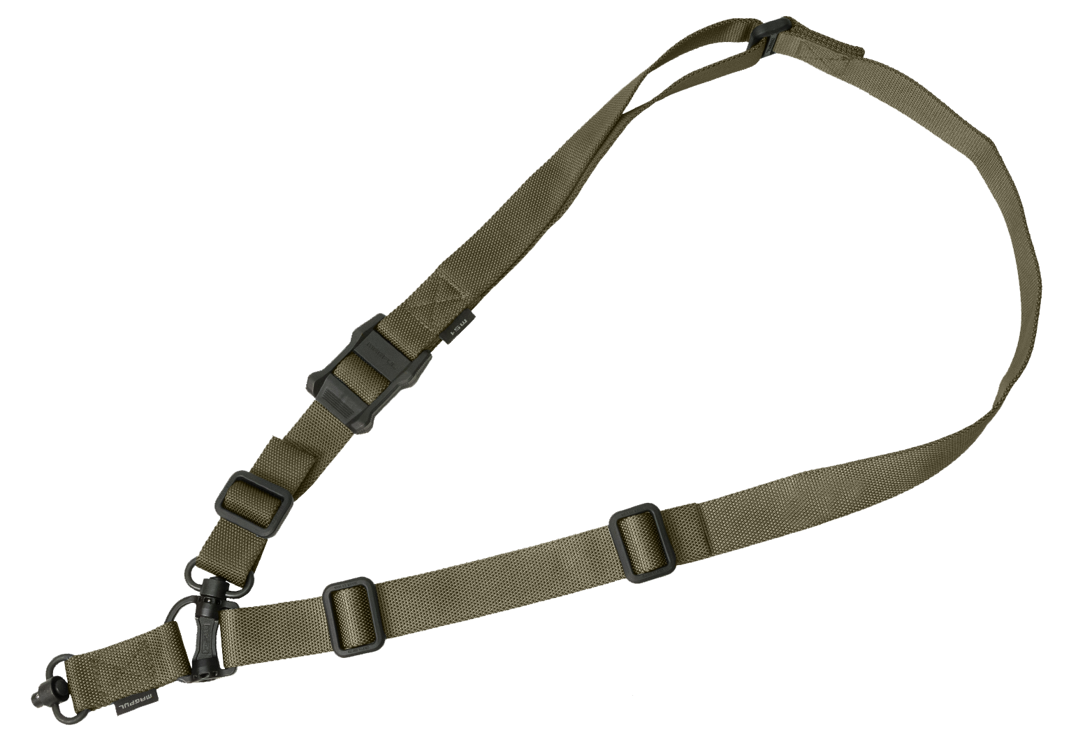 Magpul MAG518RGR MS4 Sling GEN2 Ranger Green Nylon 48"-60" OAL Adjustable One-Two Point AR Platform