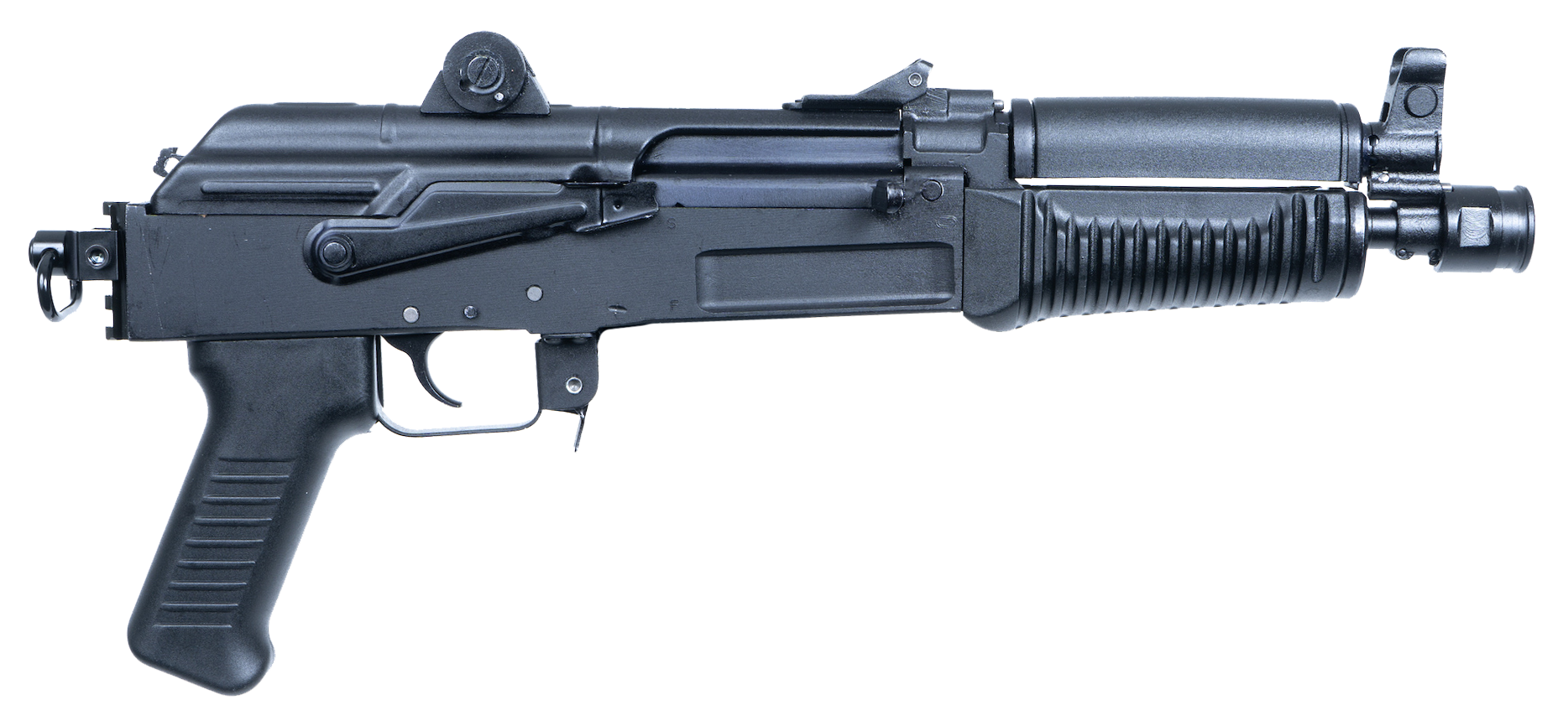 Arsenal SAM7K44 SAM7K  7.62x39mm 5+1 8.50" Black Steel Threaded Barrel, Black Aluminum Forged & Milled Receiver, Black Polymer Grips