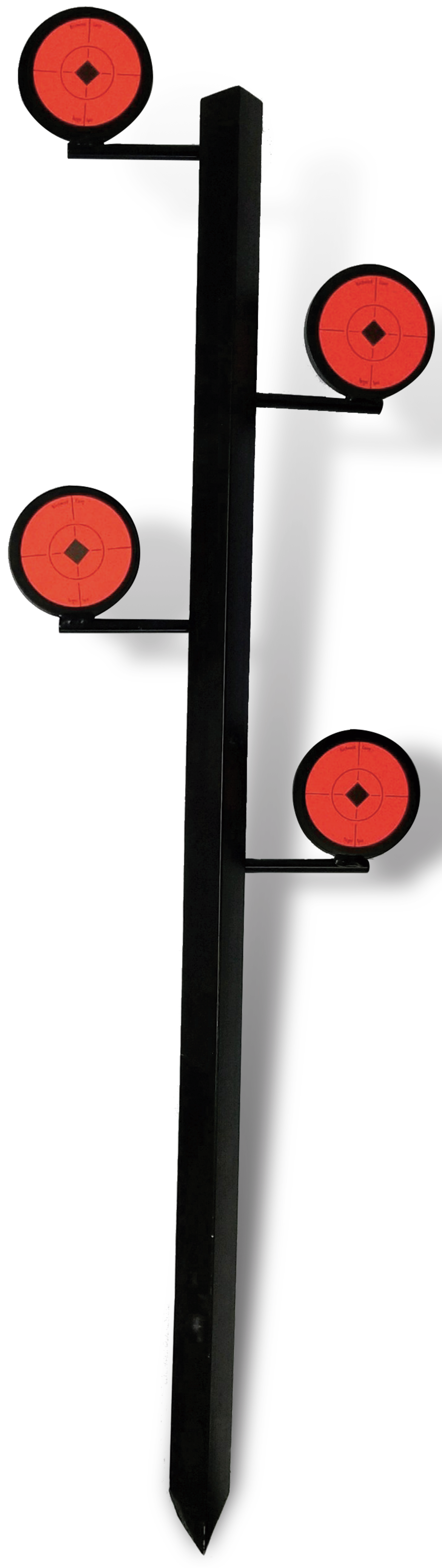 Birchwood Casey 47424 World of Targets Dueling Tree Rimfire Pistol/Rifle Black/Orange Steel Circle Standing