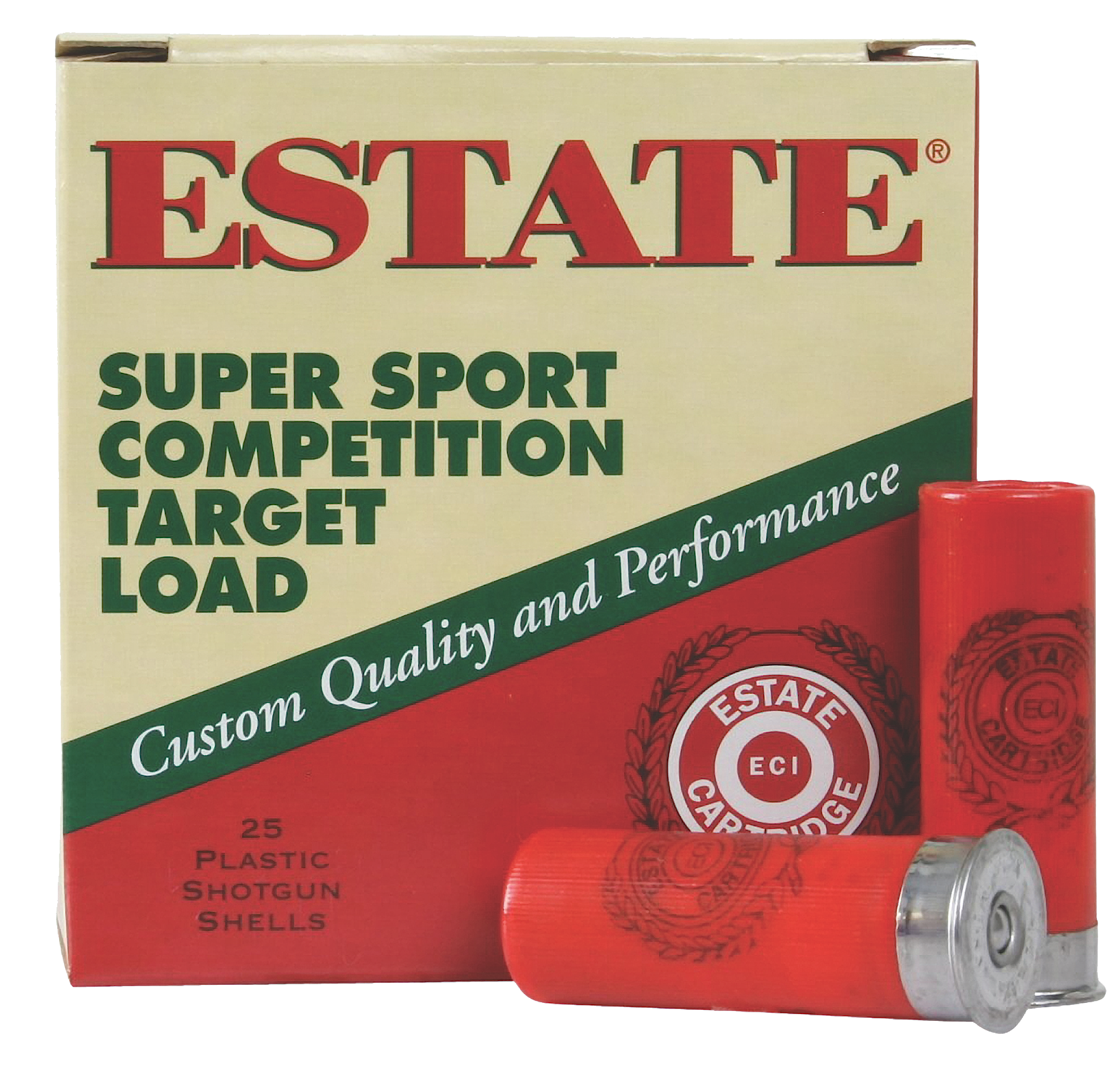 Estate Cartridge SS12H8 Super Sport Competition Target 12Gauge 2.75" 1 1/8oz 8Shot 25 Per Box/10 Case