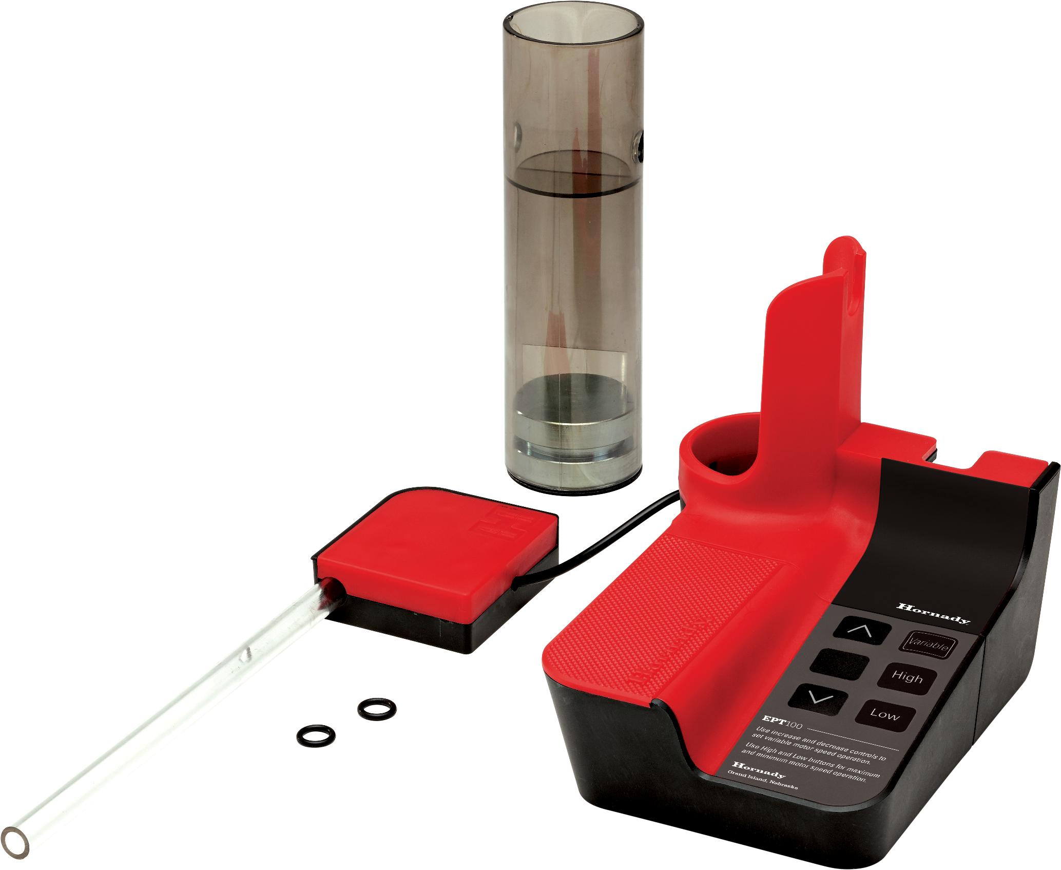 Hornady 050102 Vibratory Powder Trickler Black Red Multi Caliber