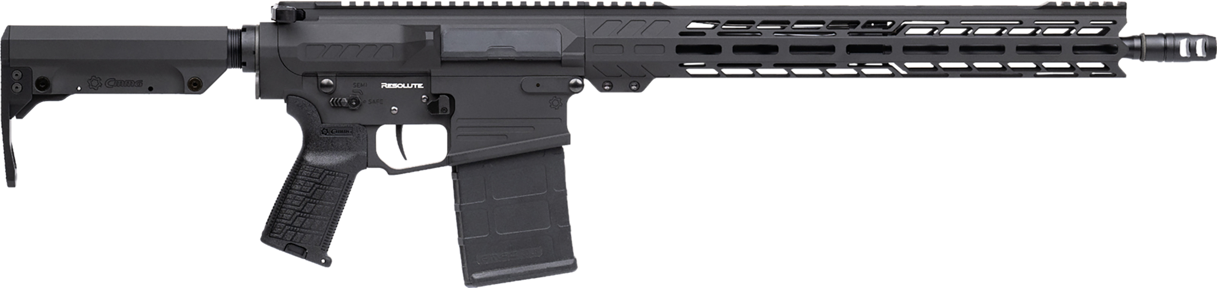 CMMG 33A590C-AB Resolute MK3 8.6 Blackout 20rd 16.10" Black Nitride 7075-T6 Aluminum Receiver 15" M-LOK Handguard CMMG Zeroed Grip