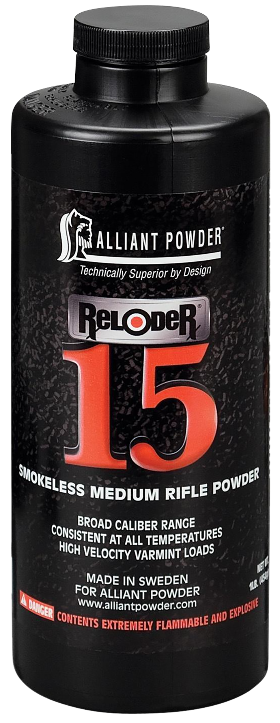 Alliant Powder RELODER15 Rifle Powder Reloder 15 Rifle Multi-Caliber Medium Rifle 1 lb