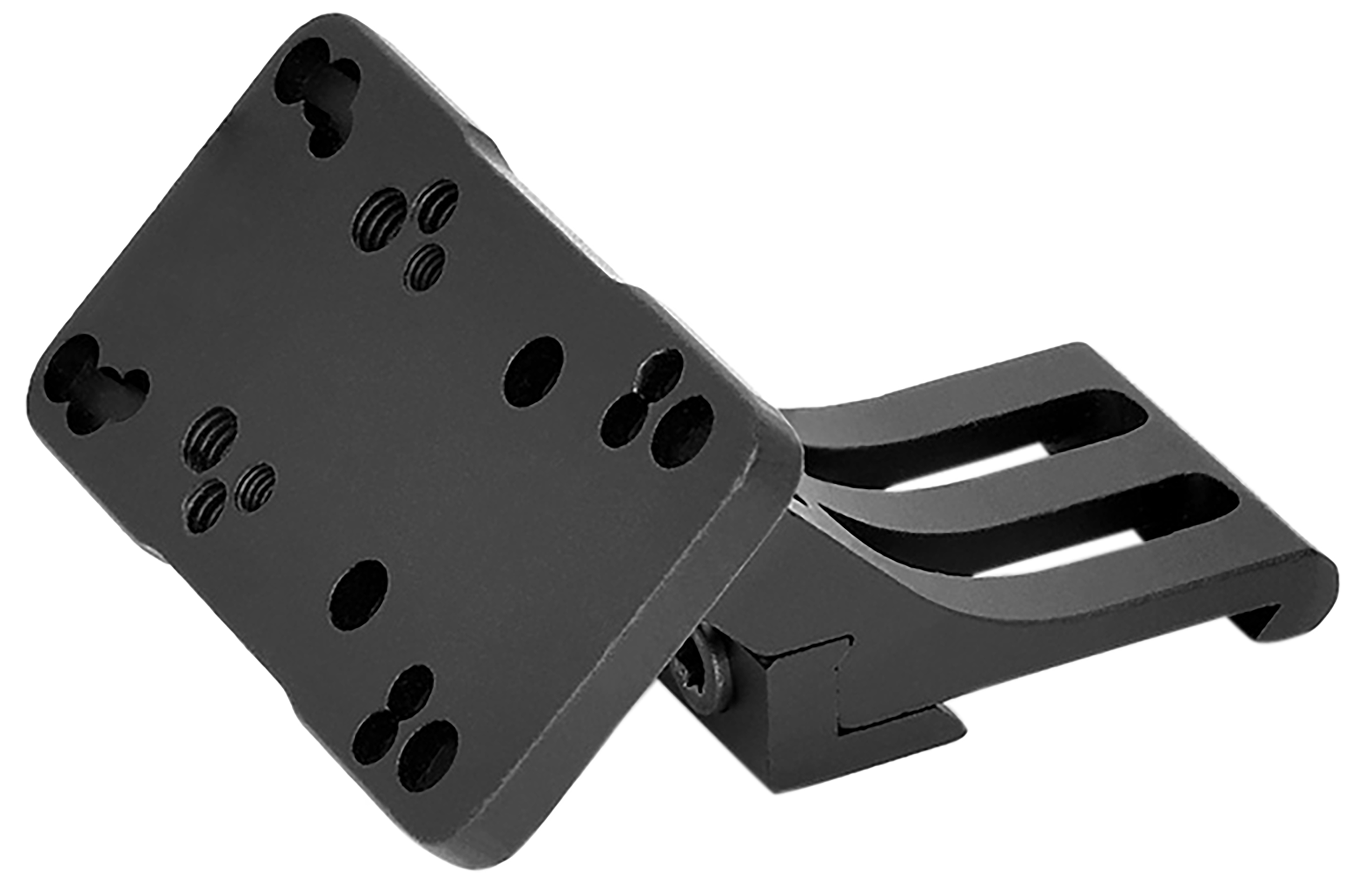 Warne 6110MR Red Dot Riser 45 Degree Offset Reflex Black Anodized Aluminum Fits Doctor/Sig Romeo3/Vortex Viper/Holosun, Right Hand
