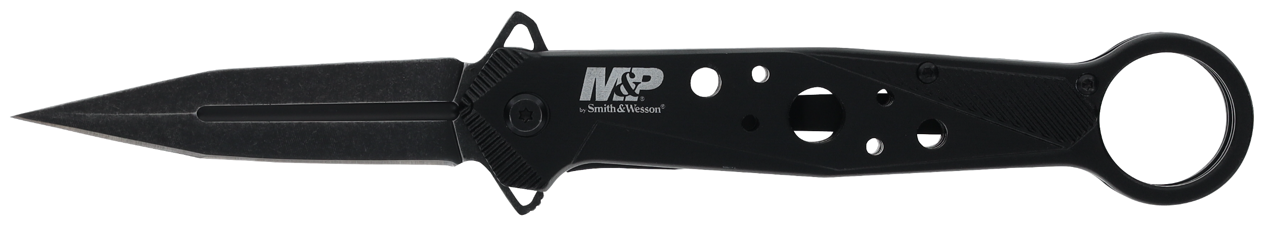 Smith & Wesson Knives 1193183 M&P Folding Dagger Folding Dagger Plain Black 8Cr13MoV SS Blade