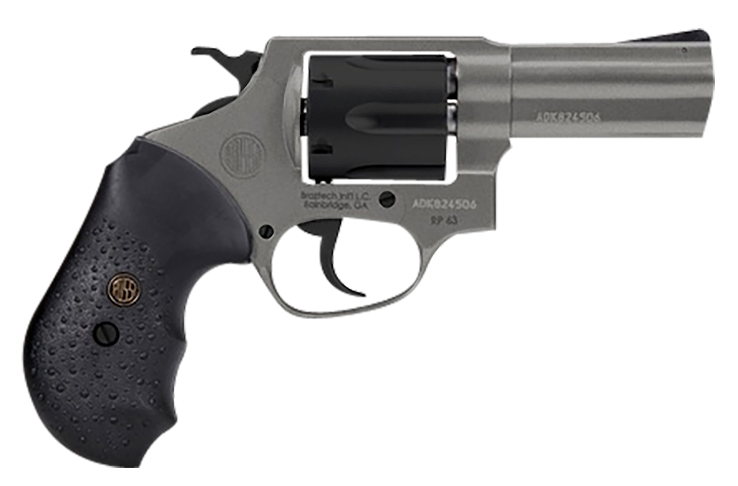 Rossi 2RP631C RP63  357 Mag 6 Shot 3", Tungsten Gray Cerakote, Stainless Steel Frame, Fixed Blade Sight, Textured Black Rubber Grips
