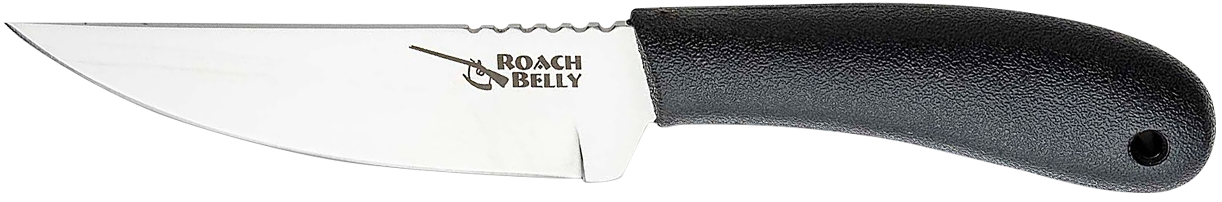 Cold Steel 20RBC Roach Belly 4.50" Fixed Serrated 4116 Stainless Steel Blade/Black Polypropylene Handle